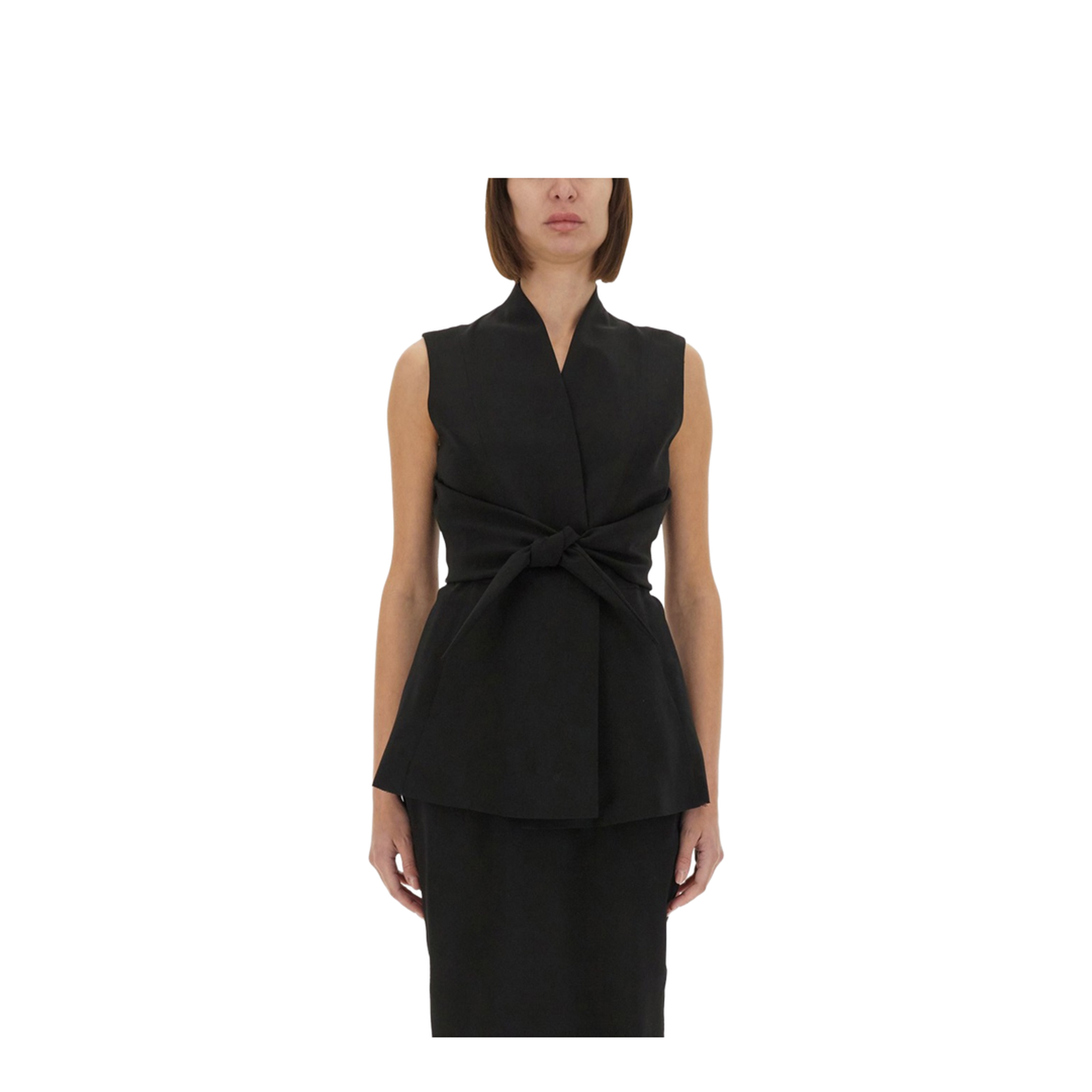 Structured Sleeveless Jacket - Image 1