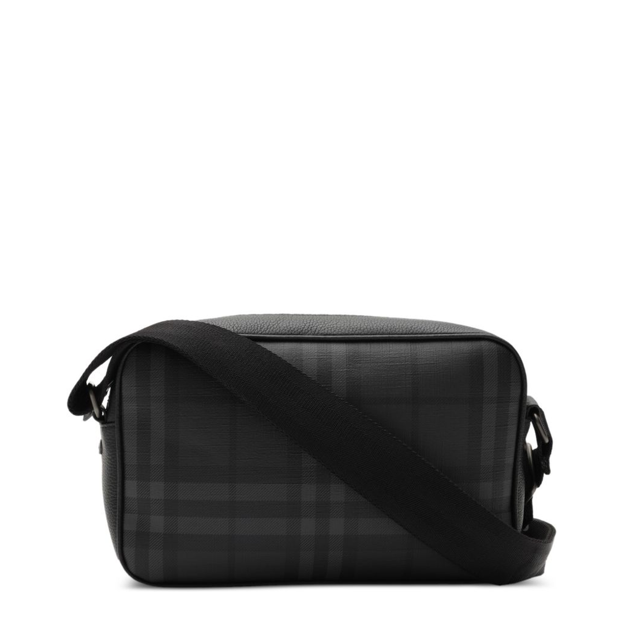 City Check Coated Canvas Crossbody Bag - Iron Grey - Image 4