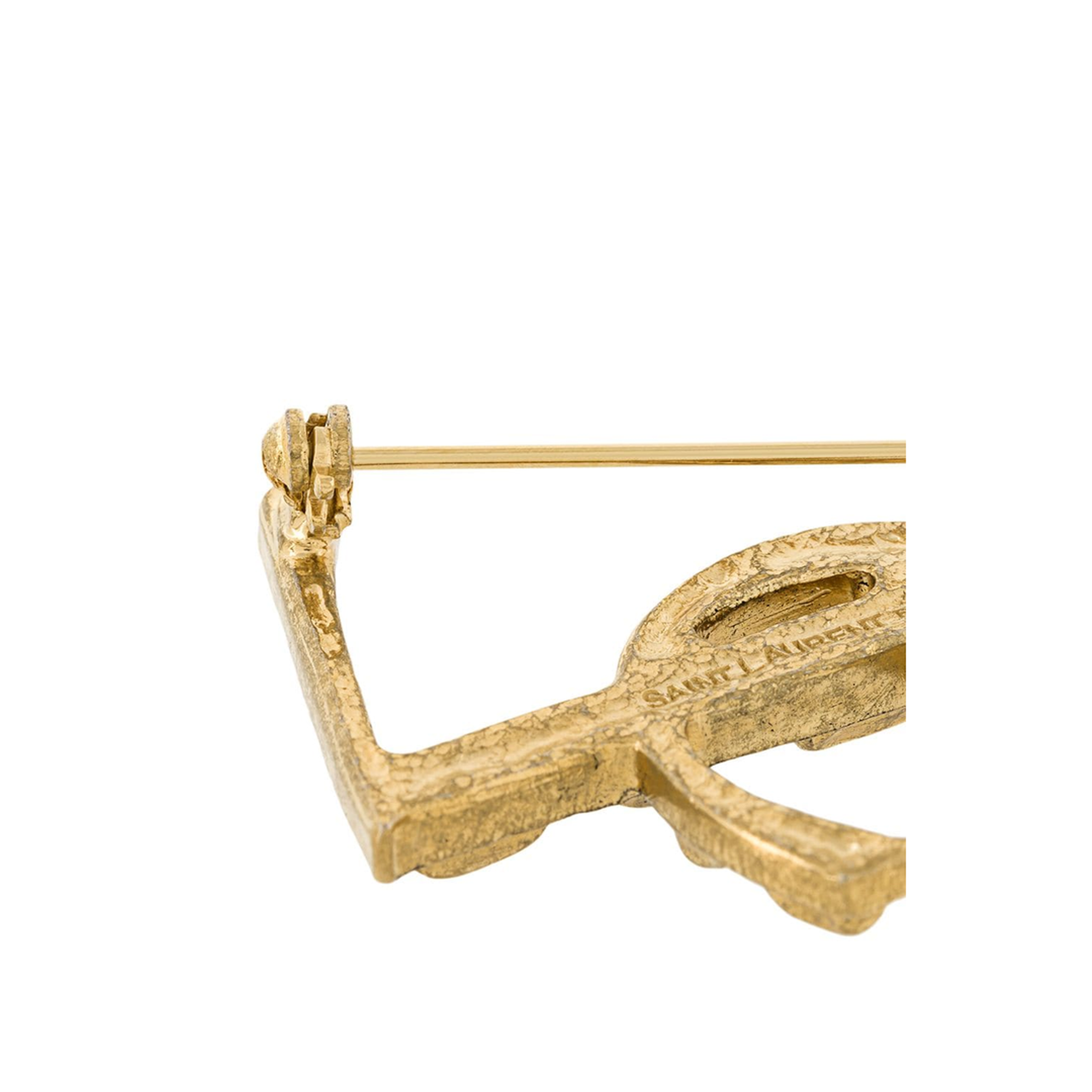 CASSANDRE Crocodile Brooch in Metal in Gold - Image 2