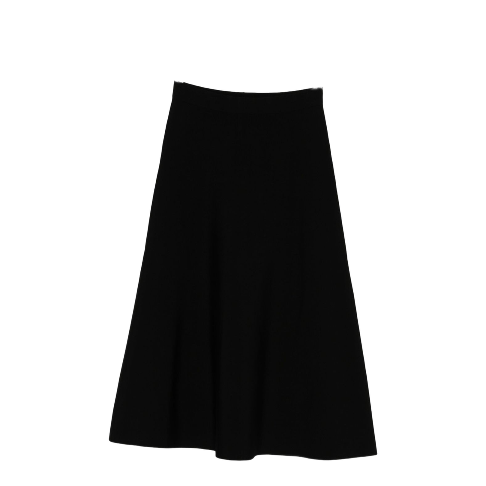 Flared Stretch-Viscose Long Skirt - Image 1