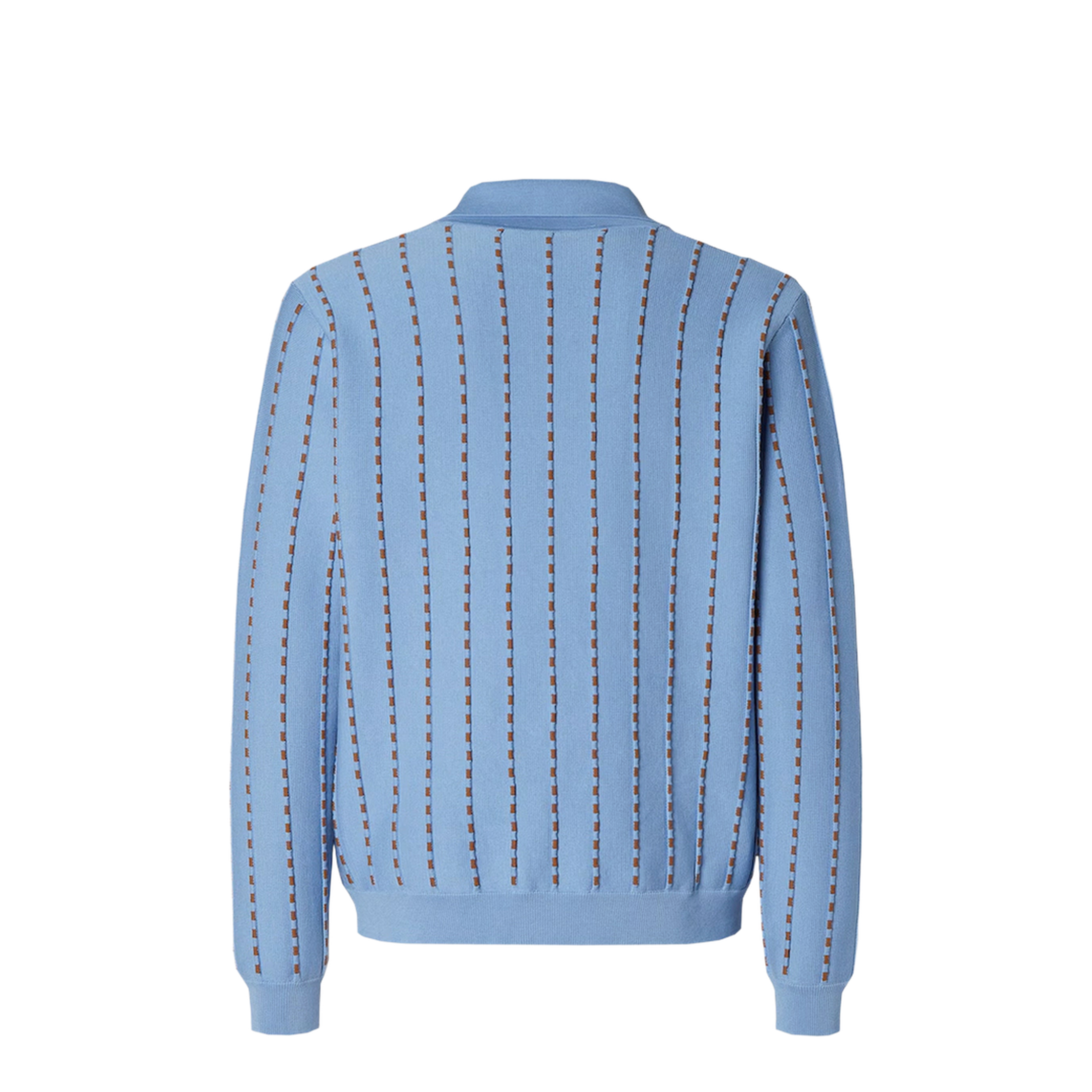 Light Blue Cotton Knit Jumper - Image 2