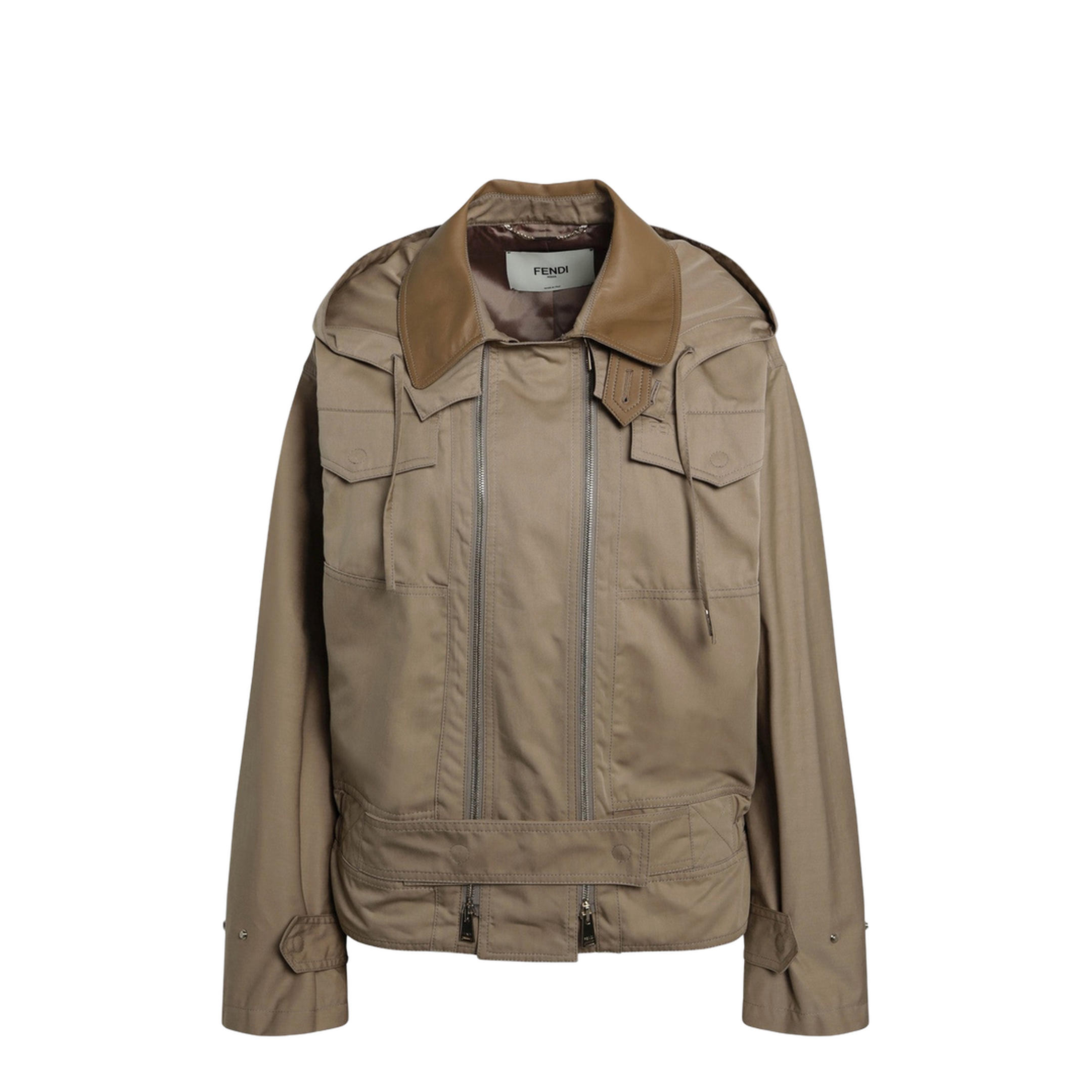 Beige Cotton Jacket - Image 1