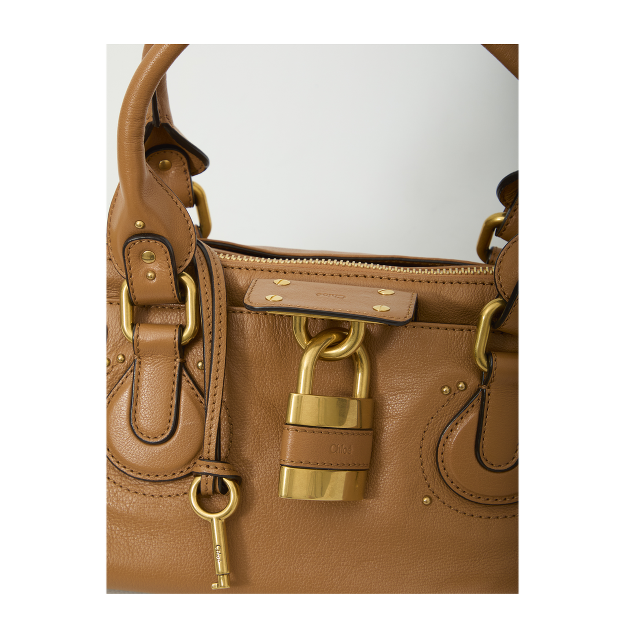 Paddington Buffalo Leather Shoulder Bag - Mustang Brown - Image 4