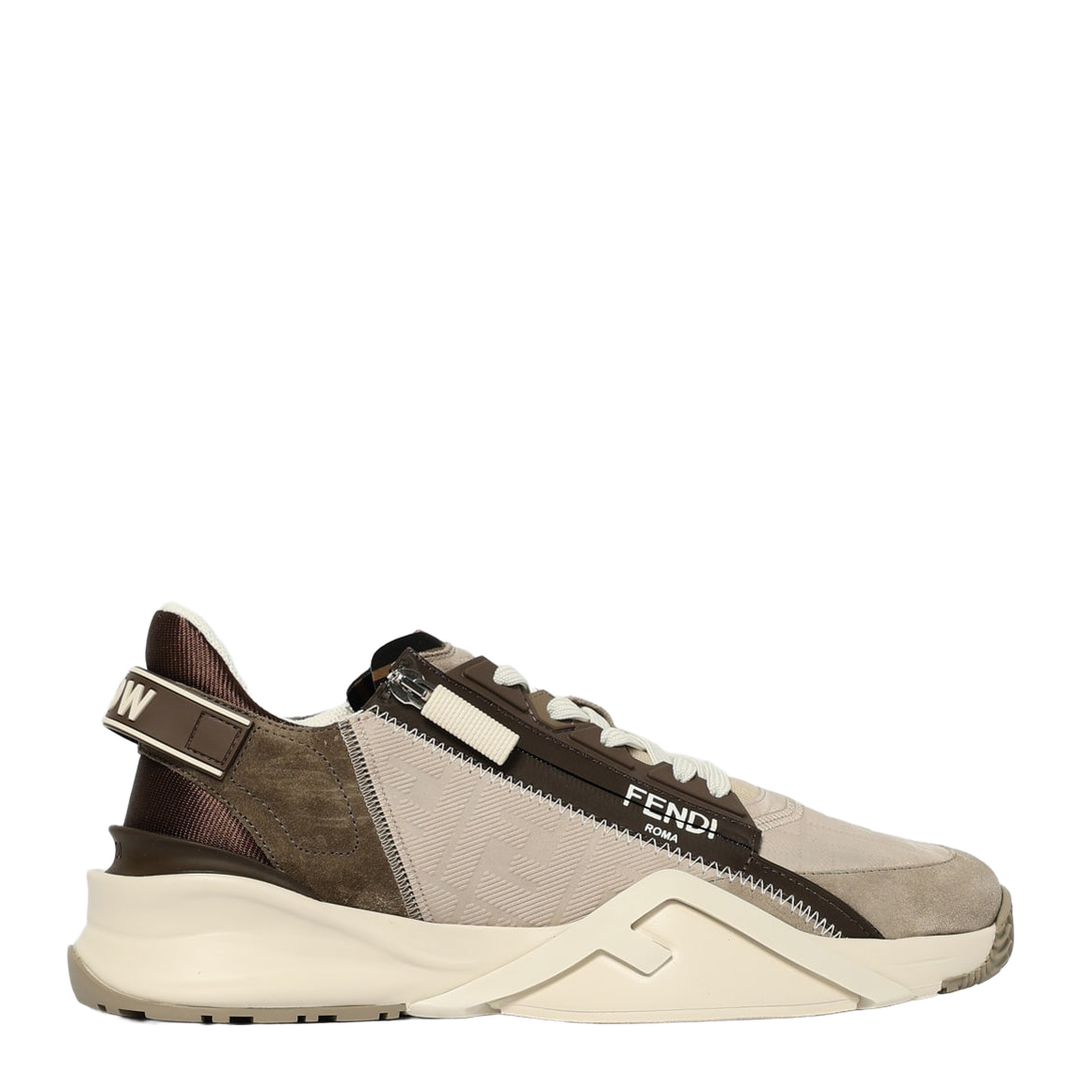 Flow Trainers Leather Beige - Image 1