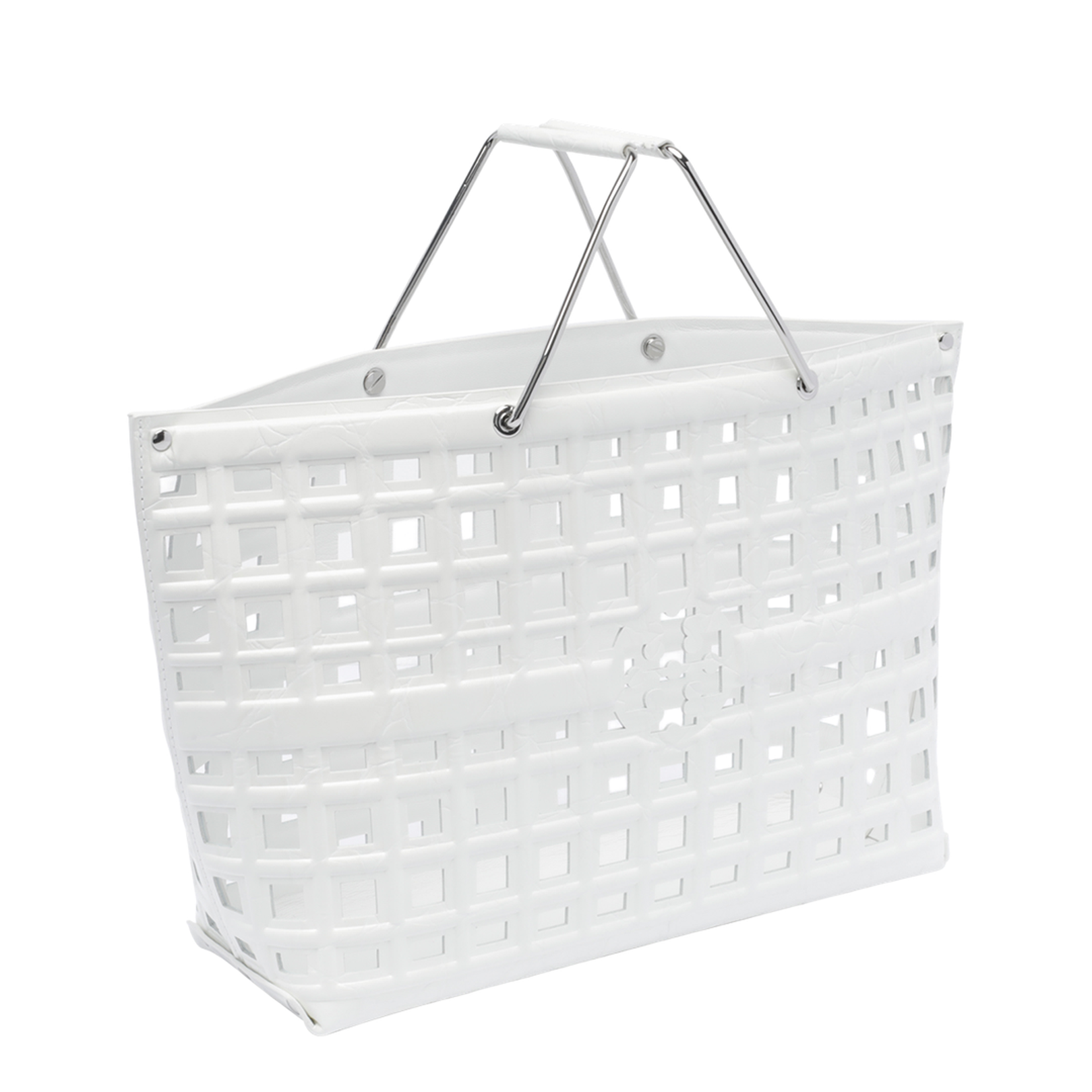 White Ella Shopping Bag - Image 2