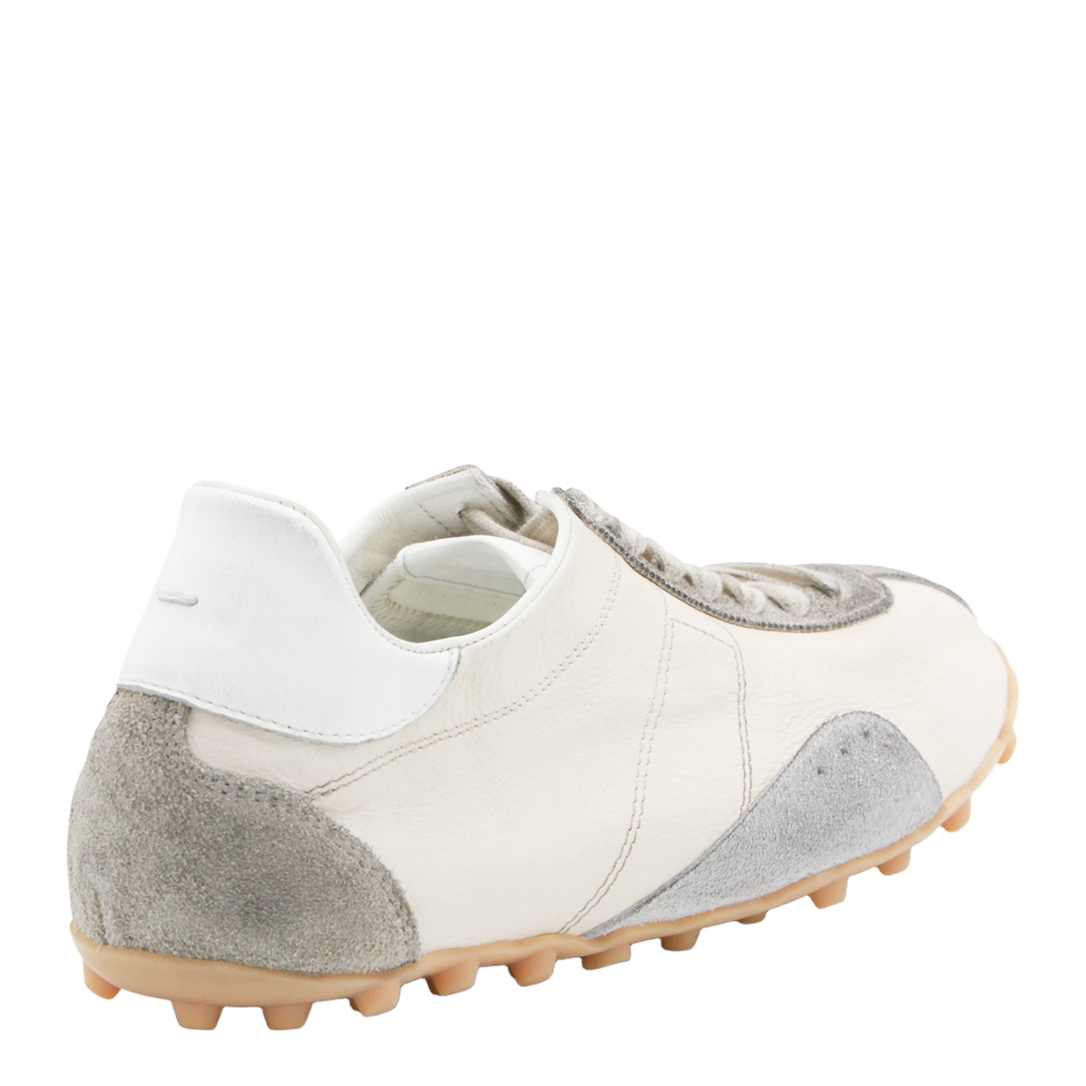Sprinters Sneakers In Cream Leather And Vintage Suede - Image 5