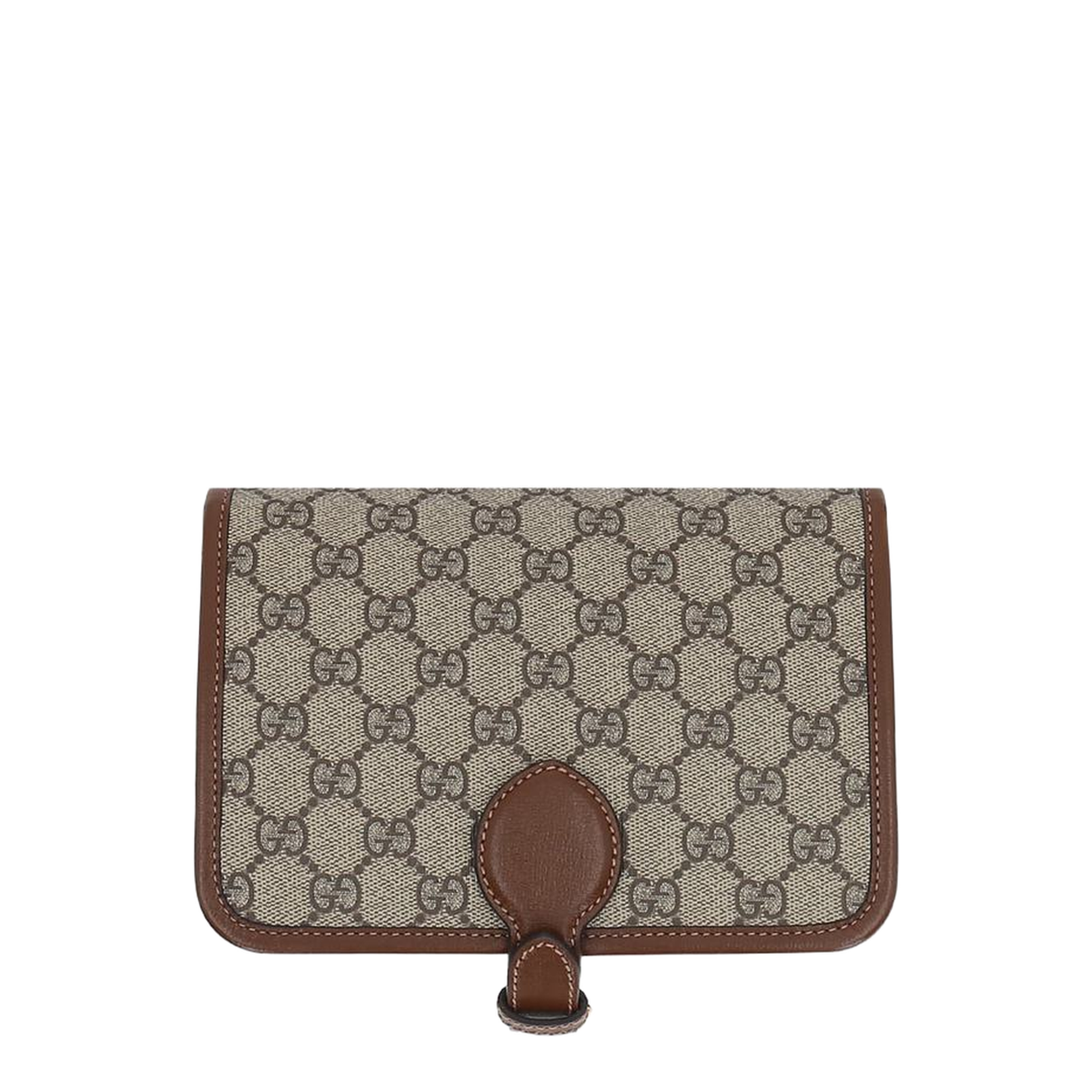 Horsebit 1955 Leather Card Case Wallet - Brown - Image 3