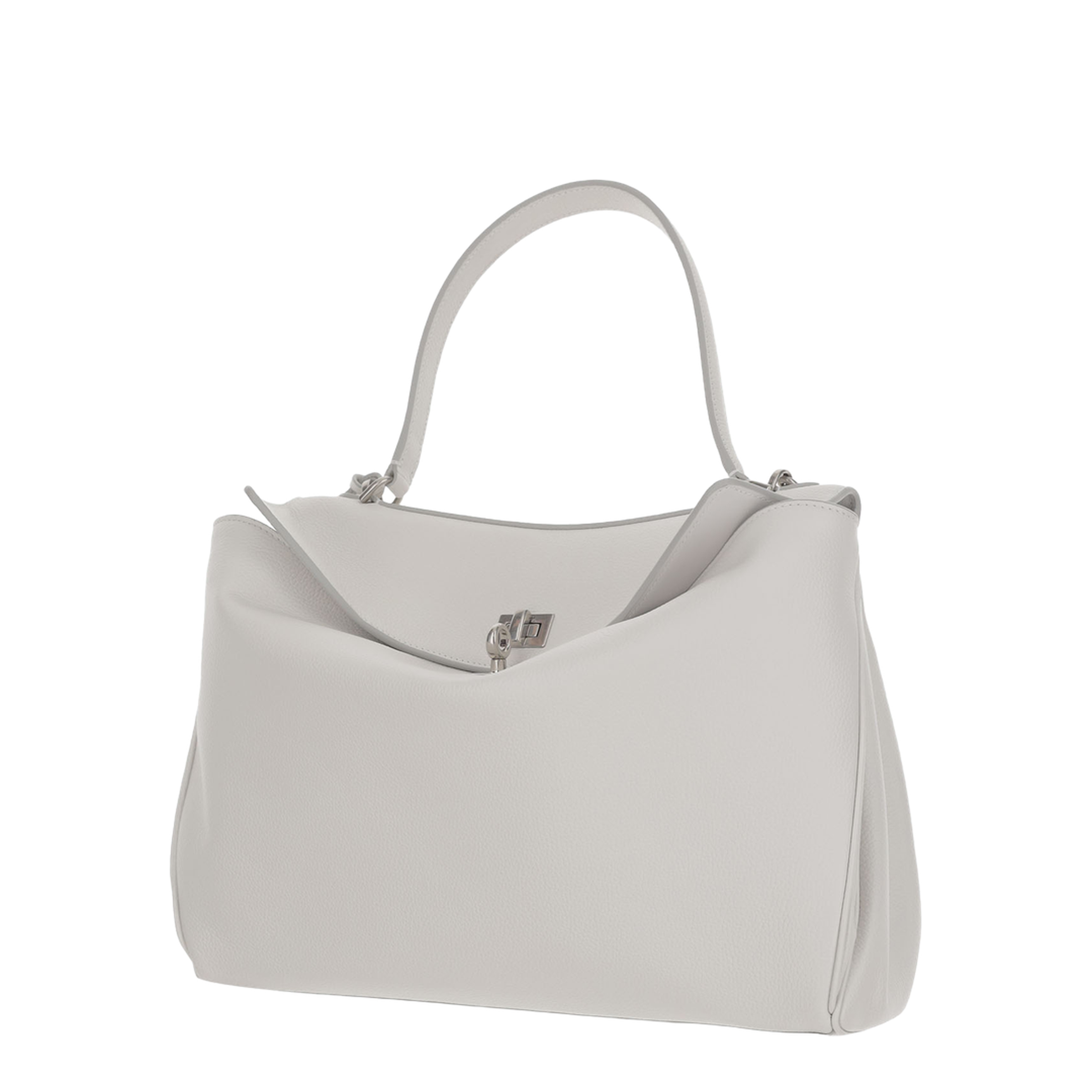 Chalk Medium Rodeo Leather Handbag - White - Image 2