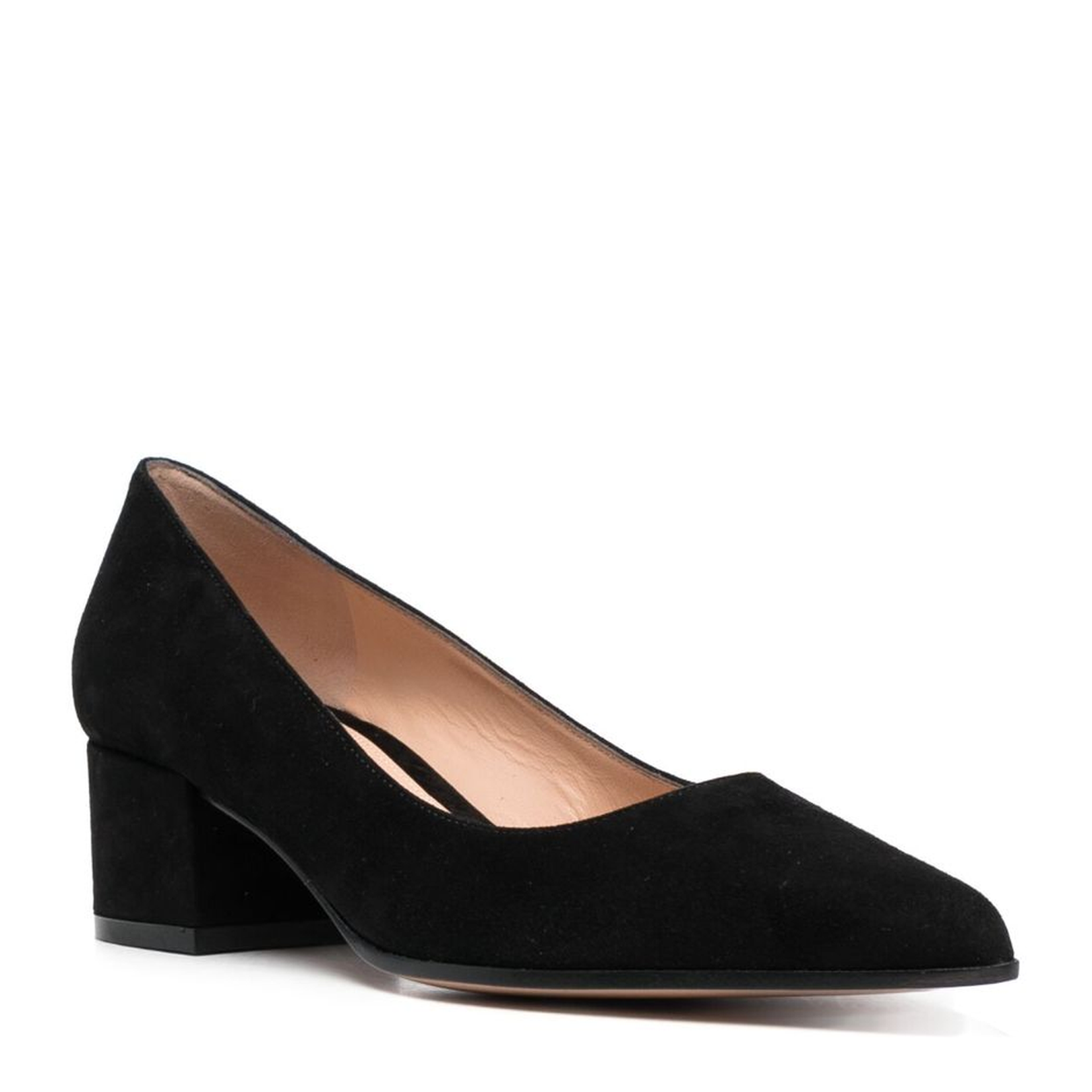 Suede Pumps - Black - Image 3