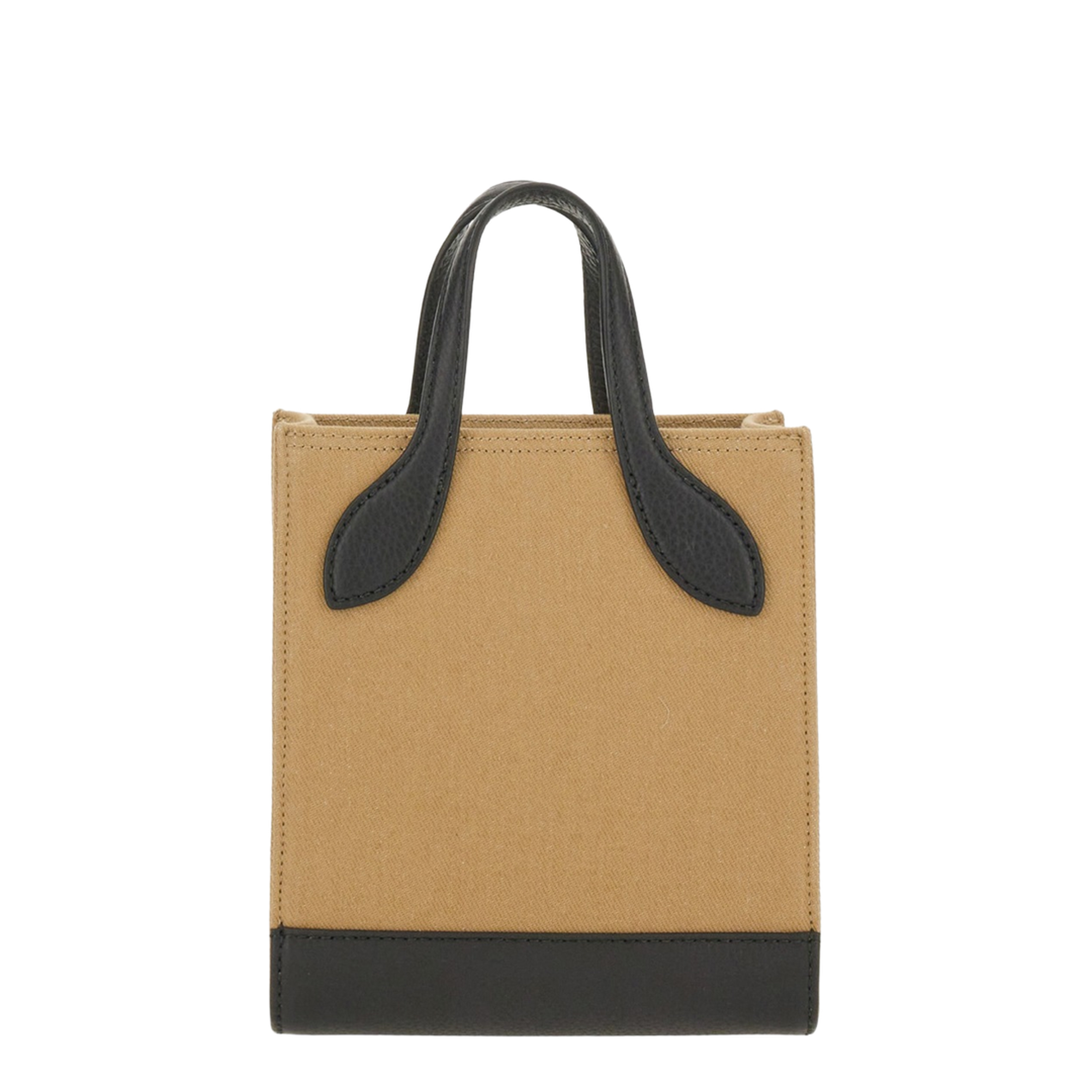Bar Mini Tote Leather Tote - Sand - Image 3