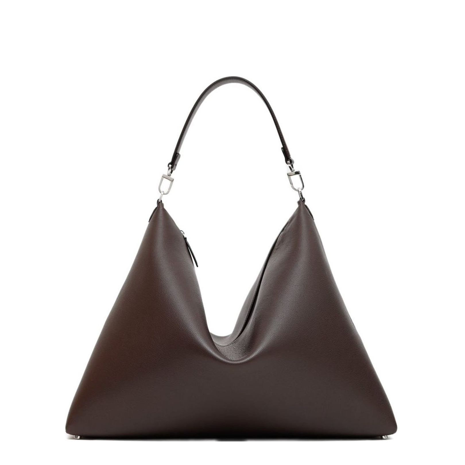 Bevel Hobo Bag in Grainy Leather - Image 1