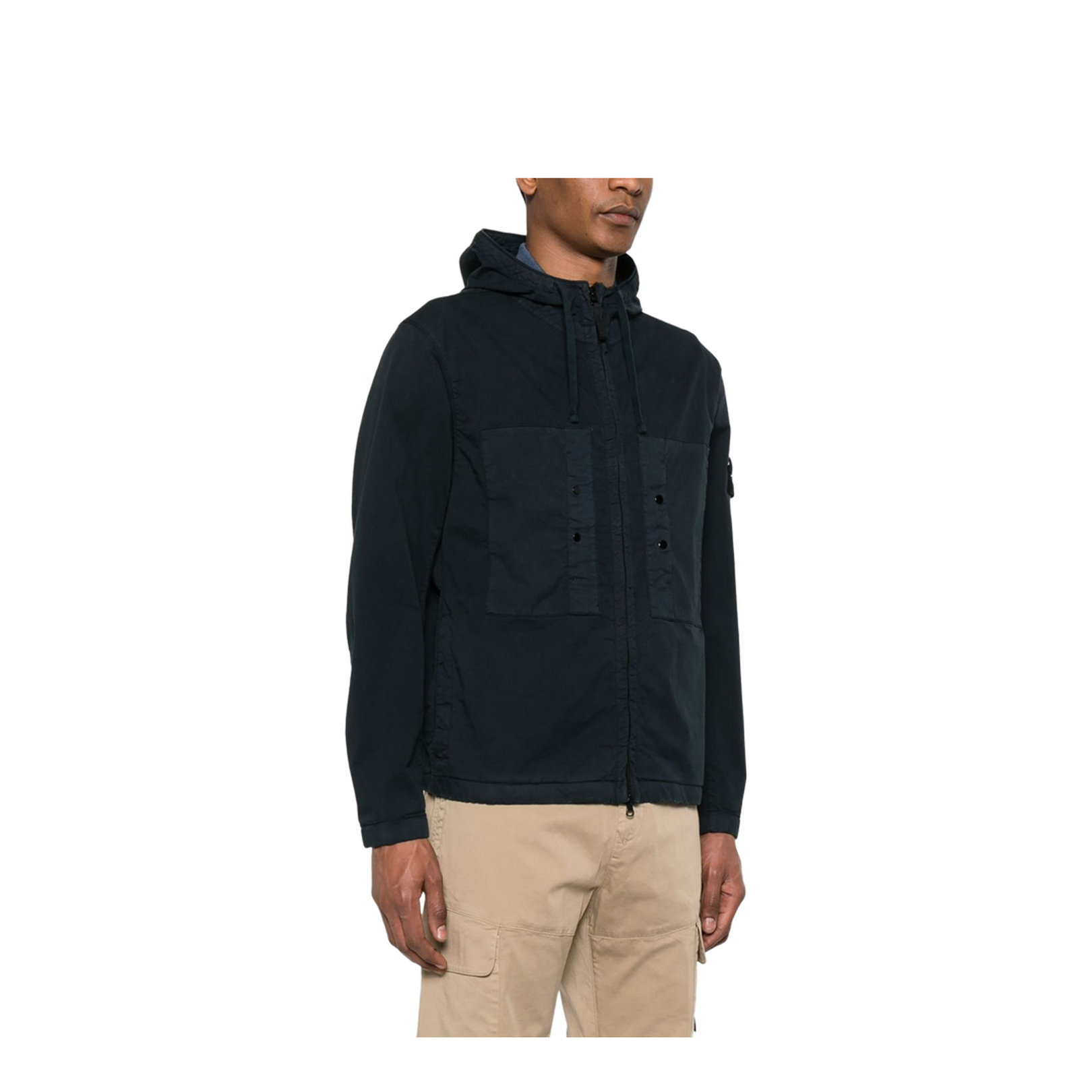 Hooded Jacket made from Stretch Supima Cotton Twill - Image 3