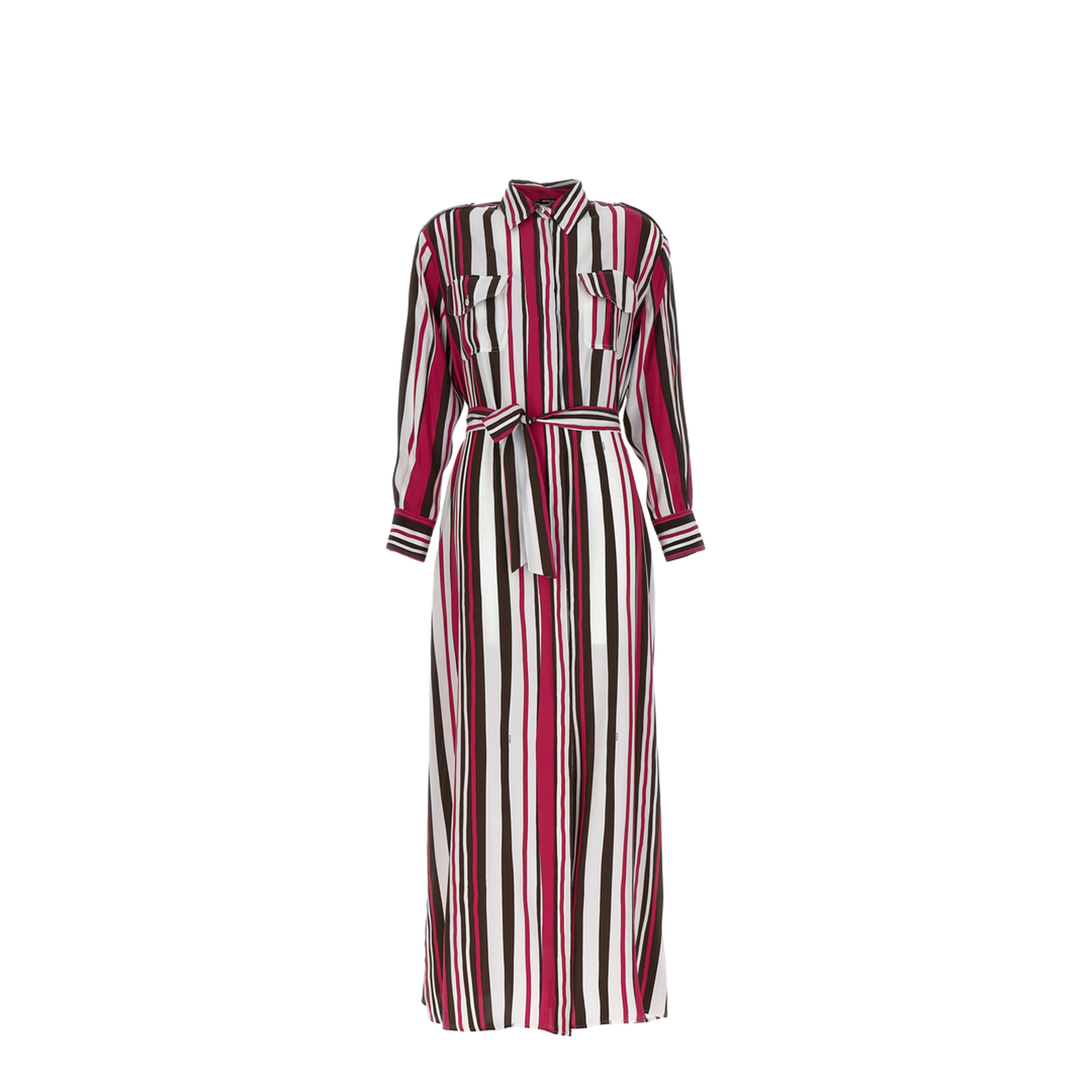 Striped Shirt Dress - Image 1