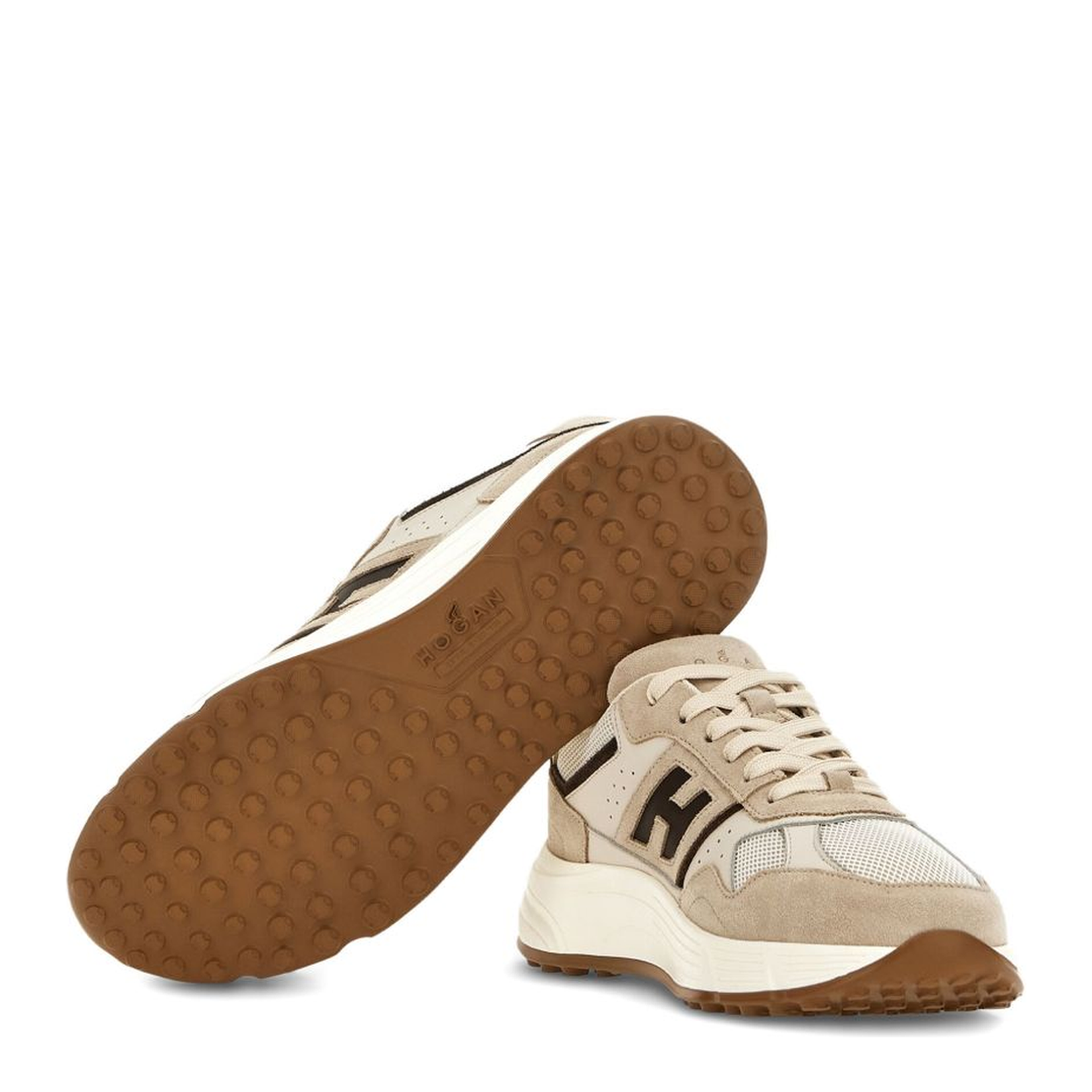 Beige And Brown Sneakers - Image 4