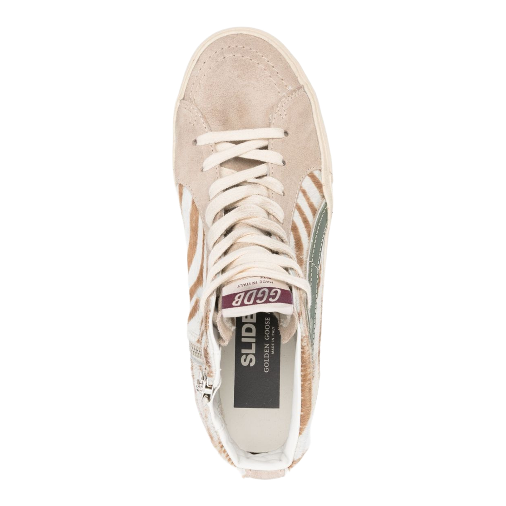 Light Beige Front Lace-Up Fastening Shoes - Image 2