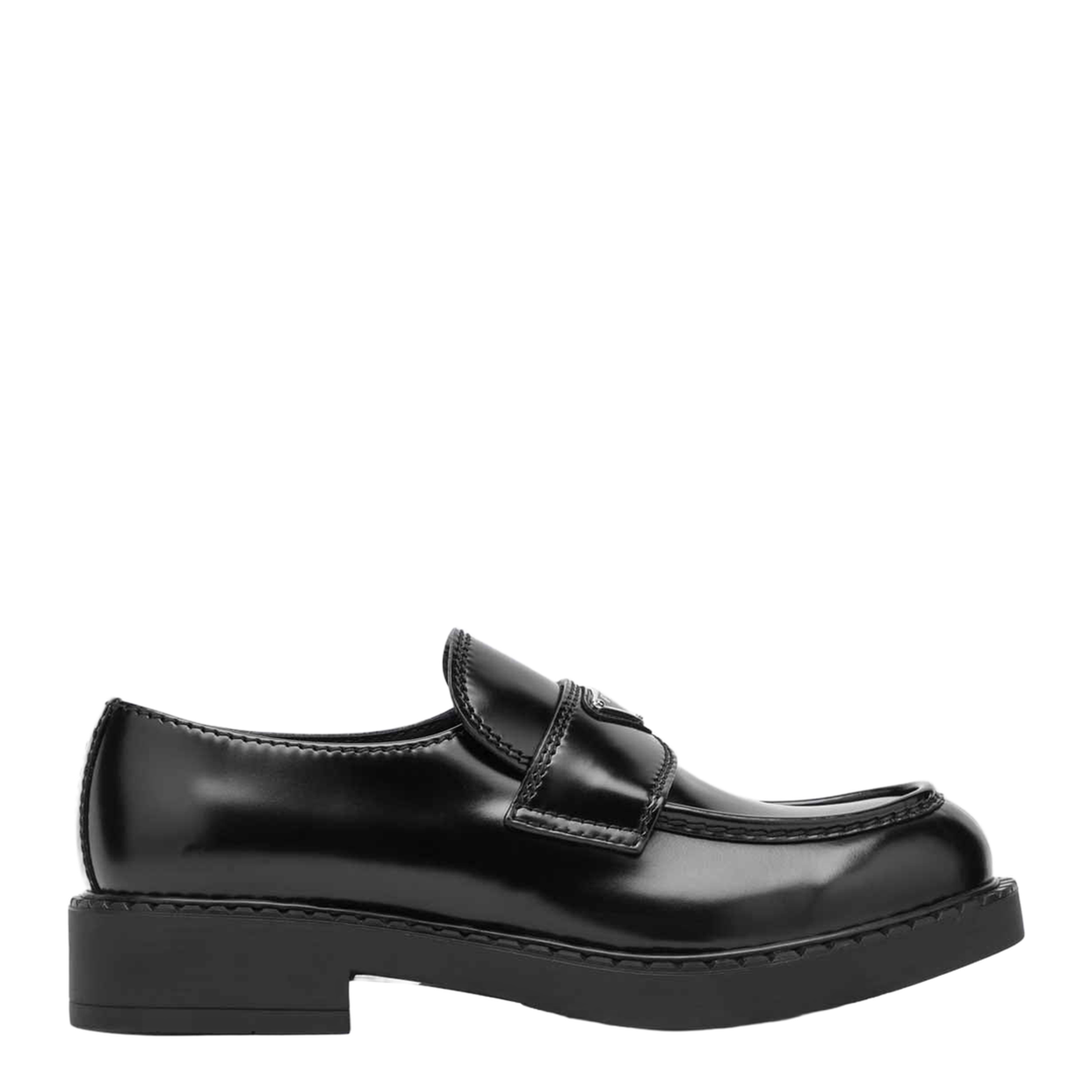 Chocolate Moccasin in Black Patent Leather - Image 1