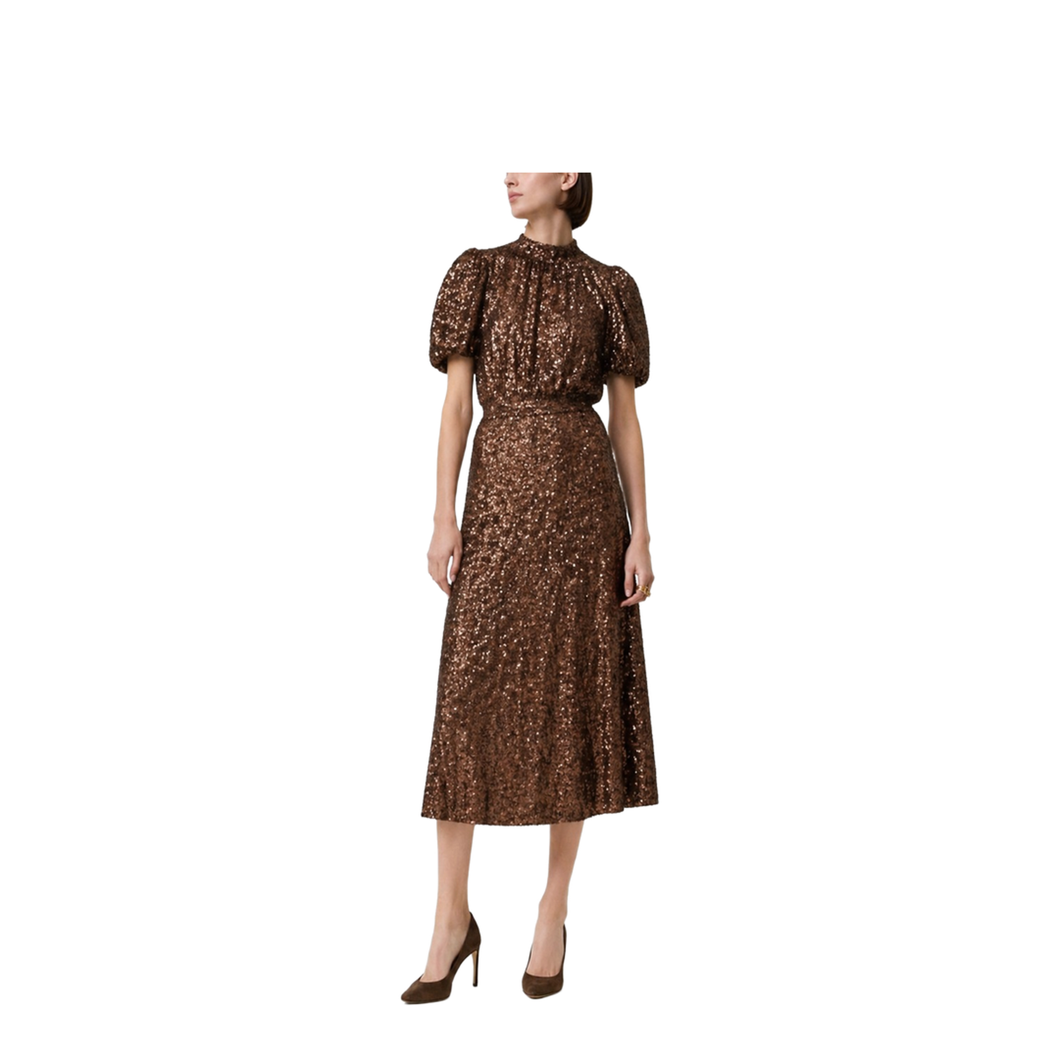 Midi Dress With Sequins - Image 2