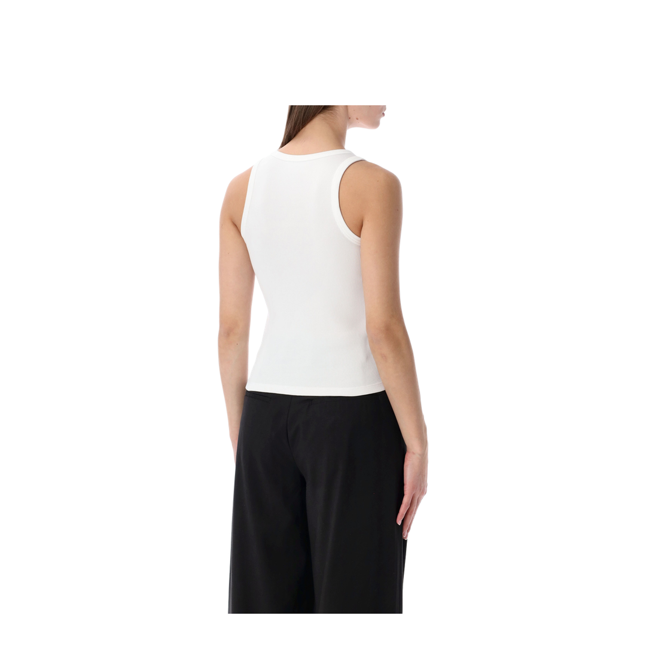 Logo Ribbed Tank Top - Image 2