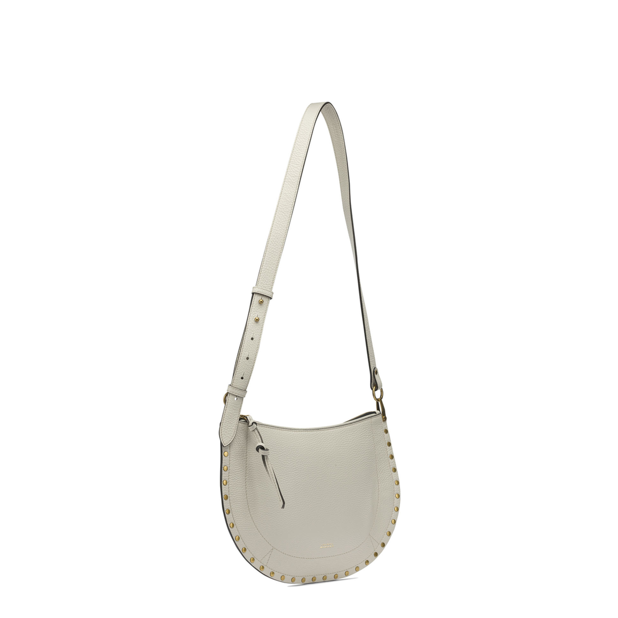 Oskan Soft Zip Medium Calfskin Shoulder Bag - Cream - Image 2
