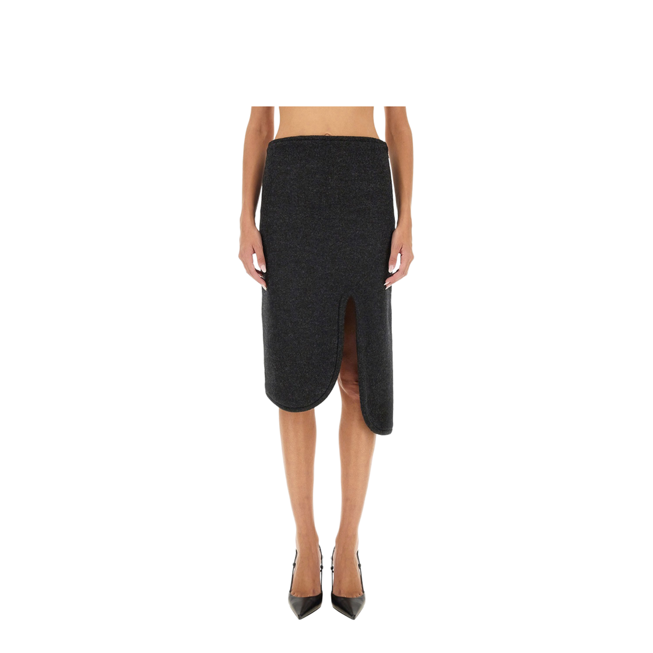 Padded Skirt with Tube Detail - Image 1