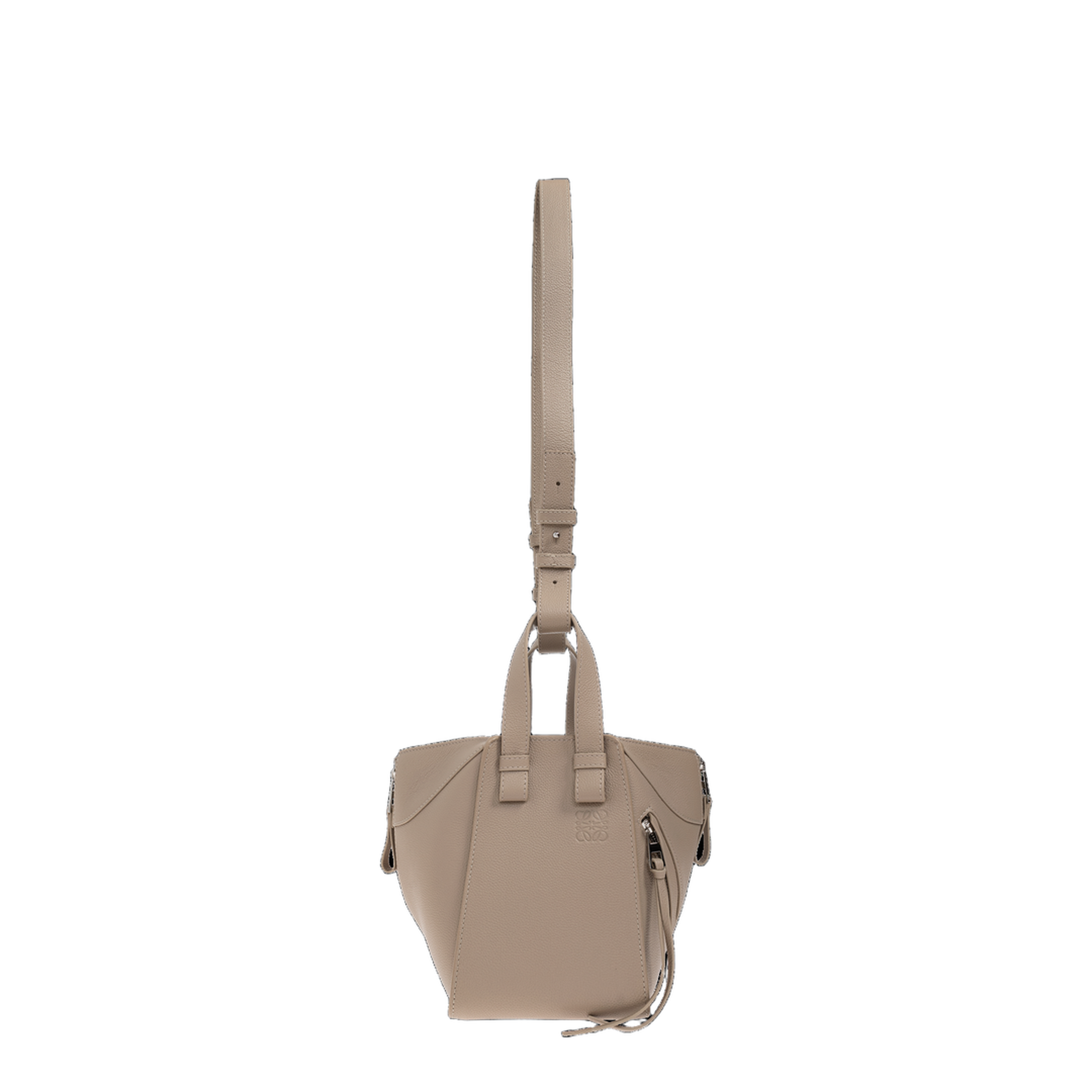 Compact Hammock Small Soft Grained Calf Handbag - Clay - Image 1