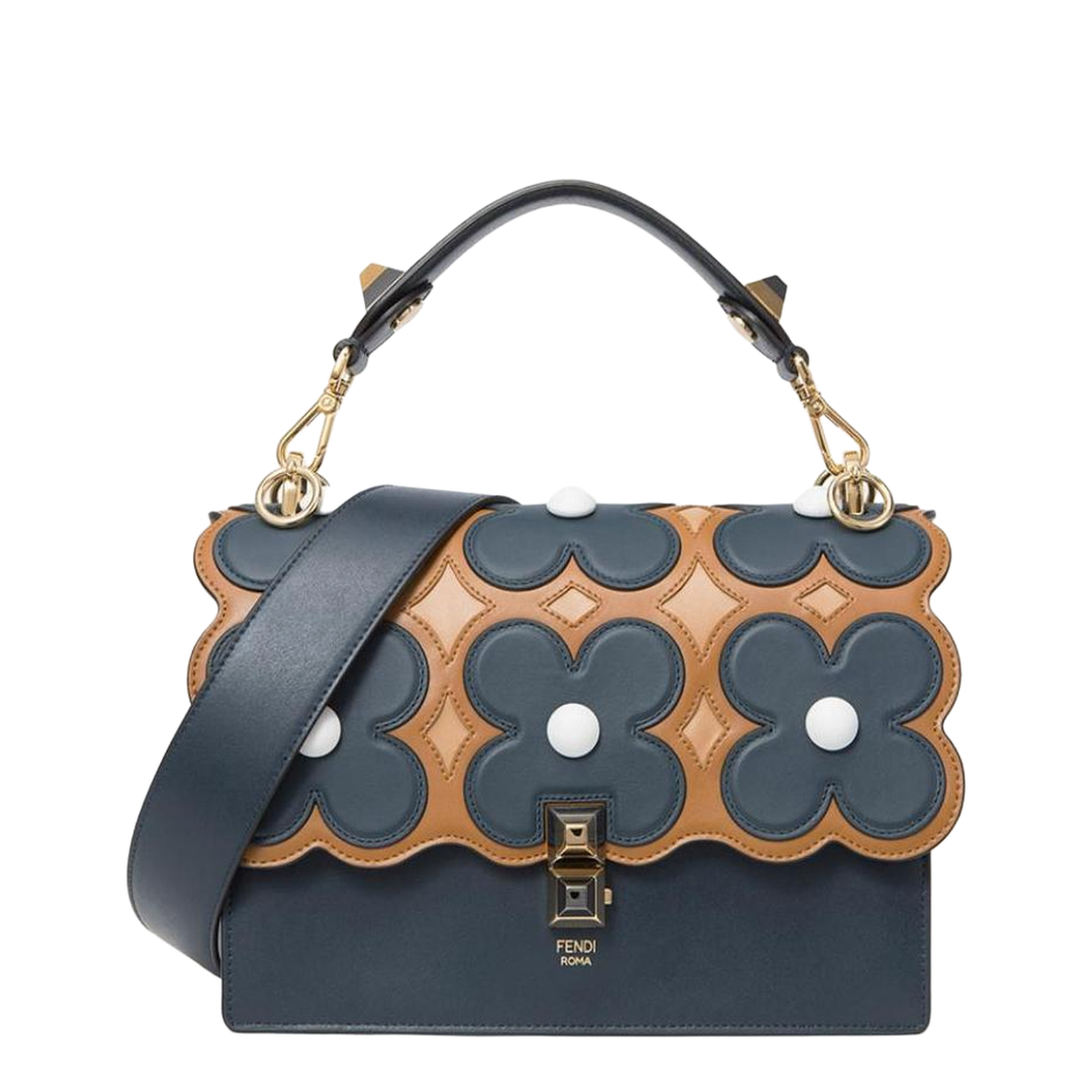 Handbag with Floral Pattern - Image 1