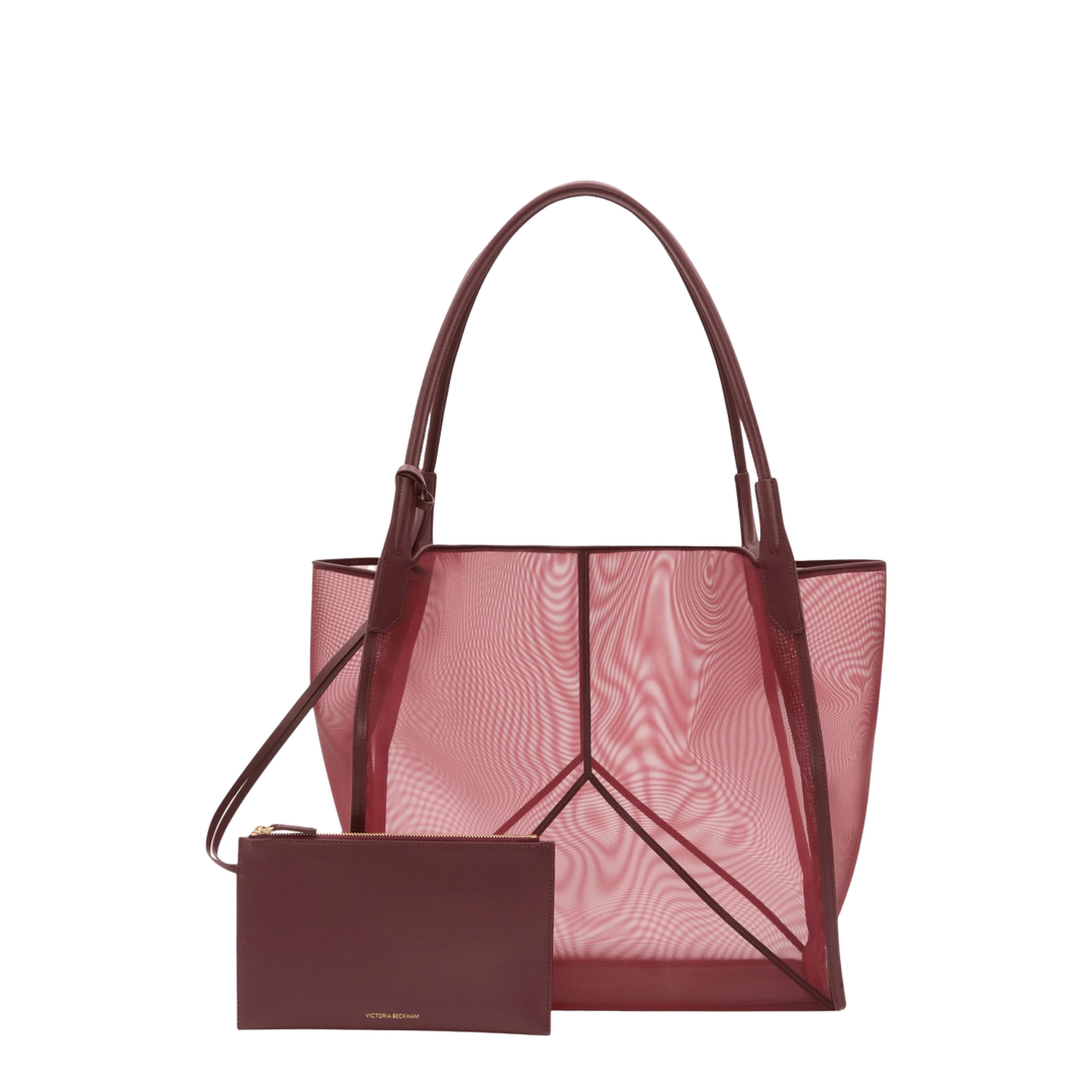 Large Polyamide Tote Bag - Burgundy - Image 1