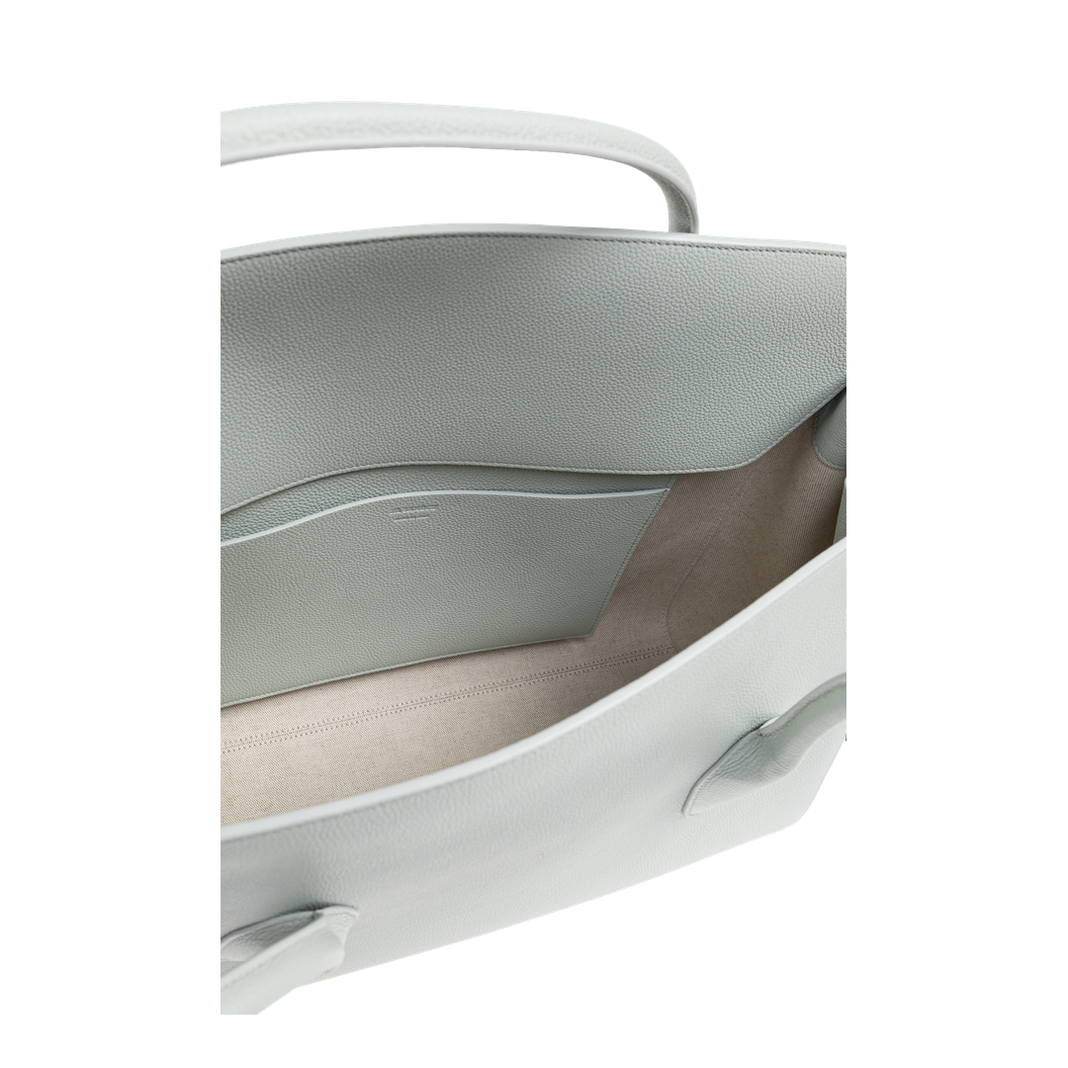 Voyage Medium Calf Leather Shopper Bag - Quarry - Image 5