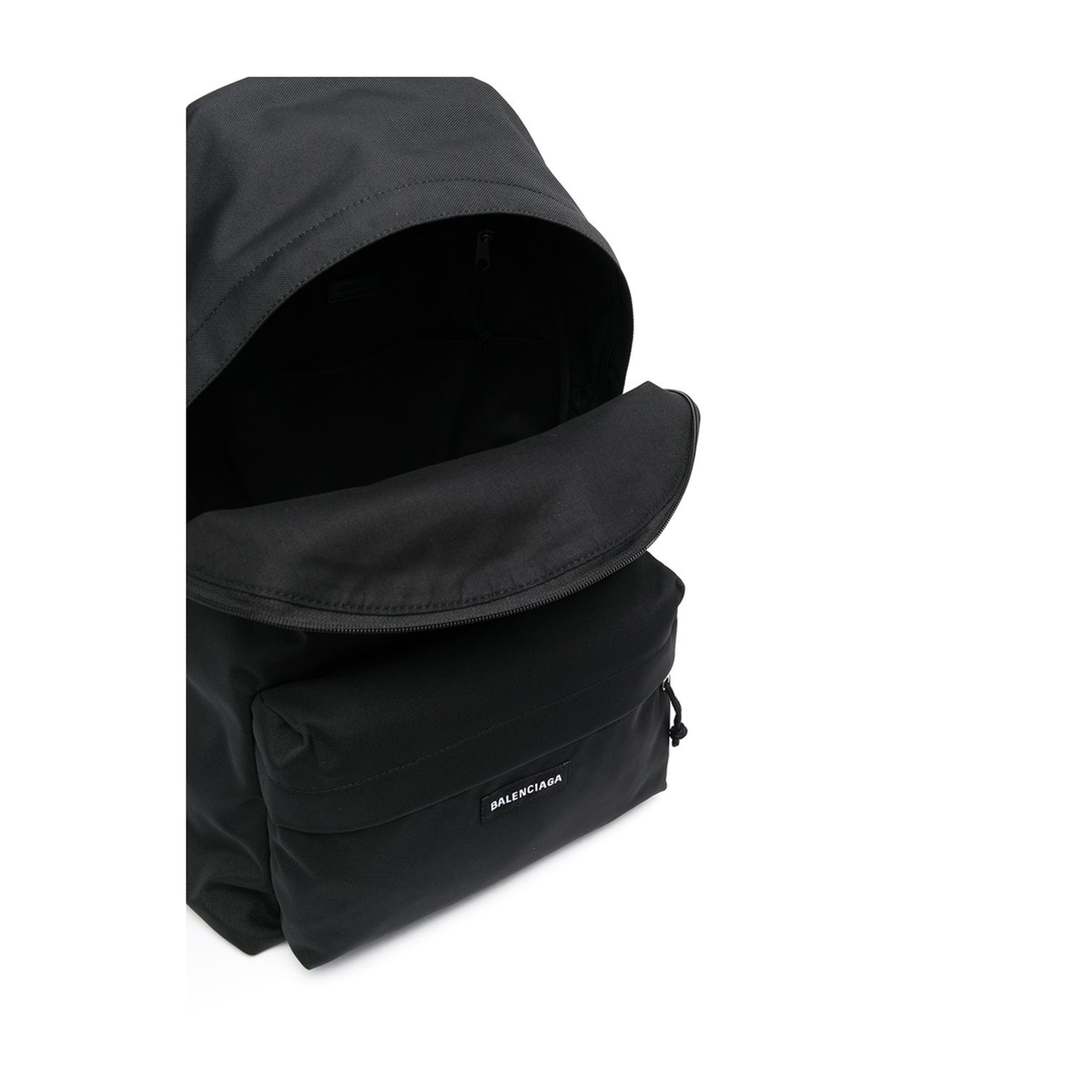 Explorer Nylon Backpack in Black - Image 5