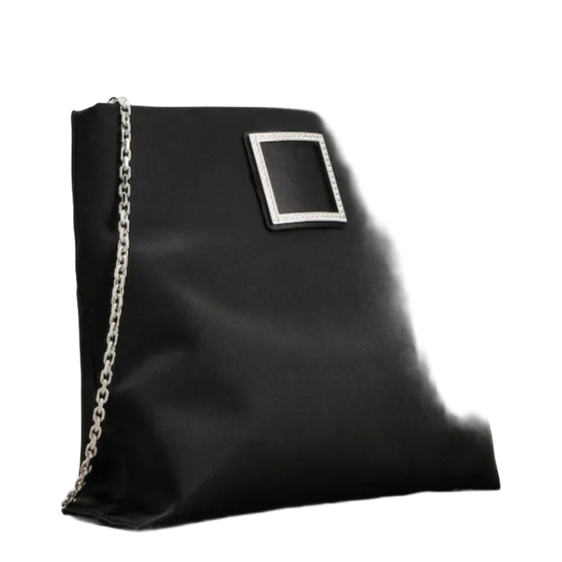 Trompette Clutch Satin Black - Image 2