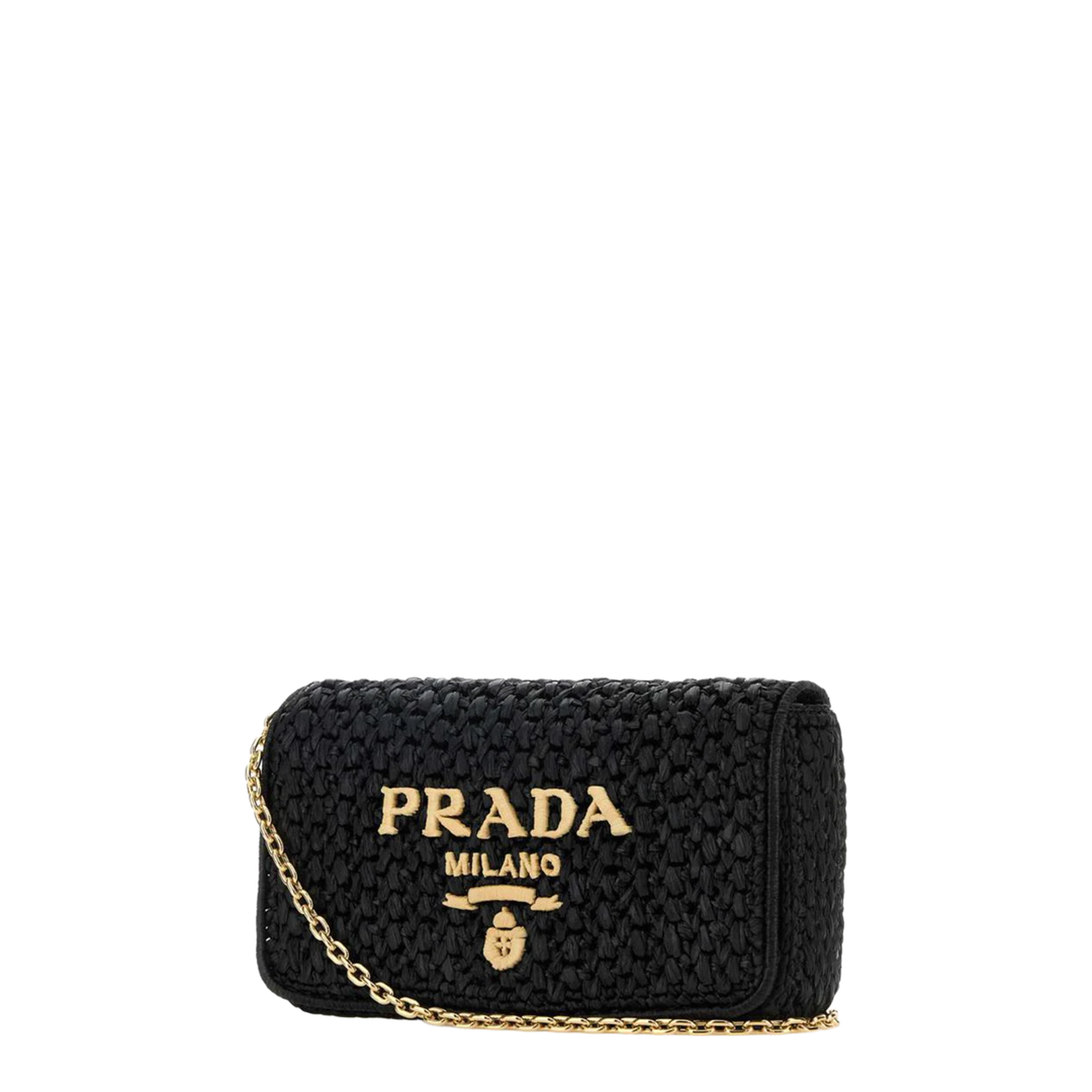 Black Raffia Crossbody Bag - Image 2