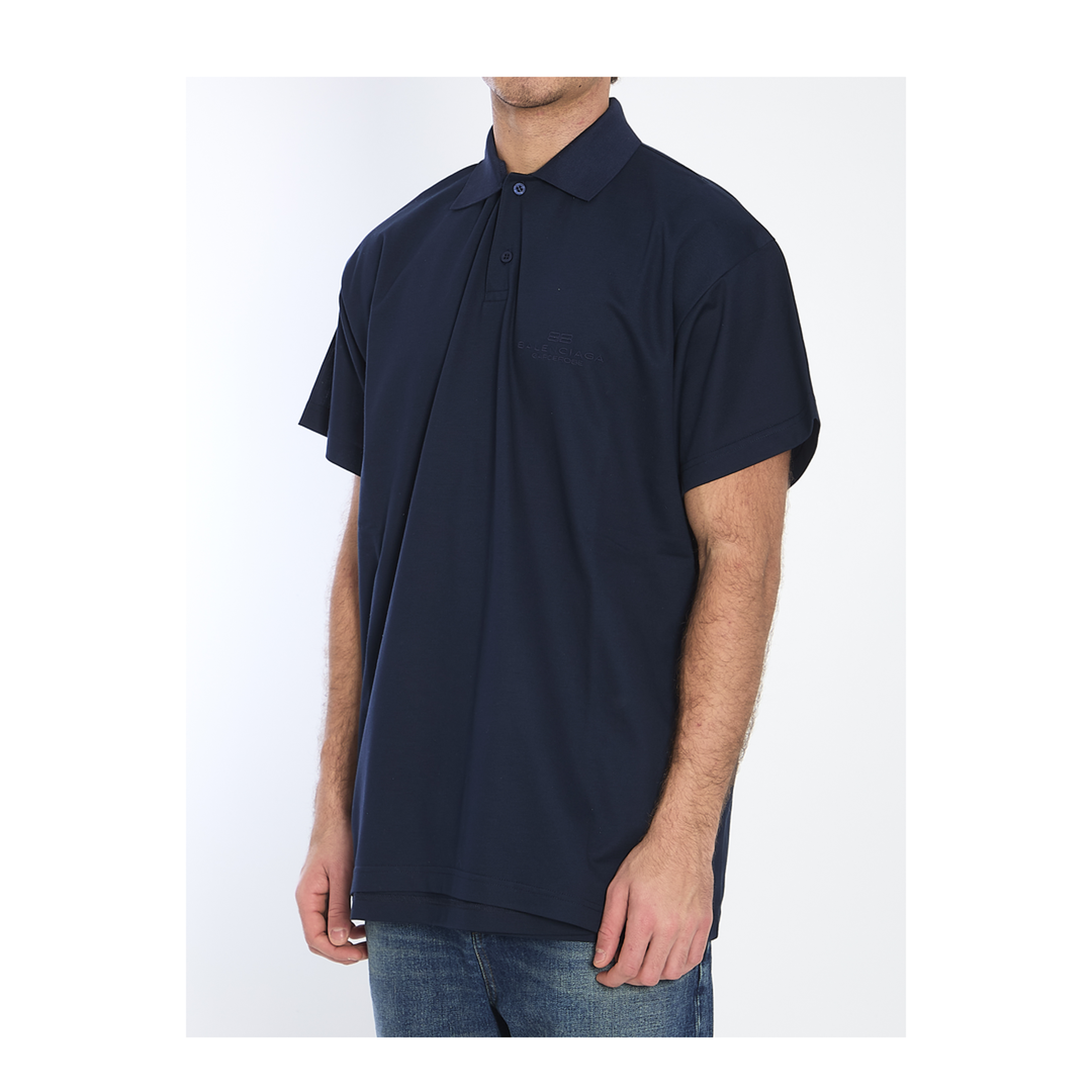 Interwined Cotton Polo Shirt - Image 2