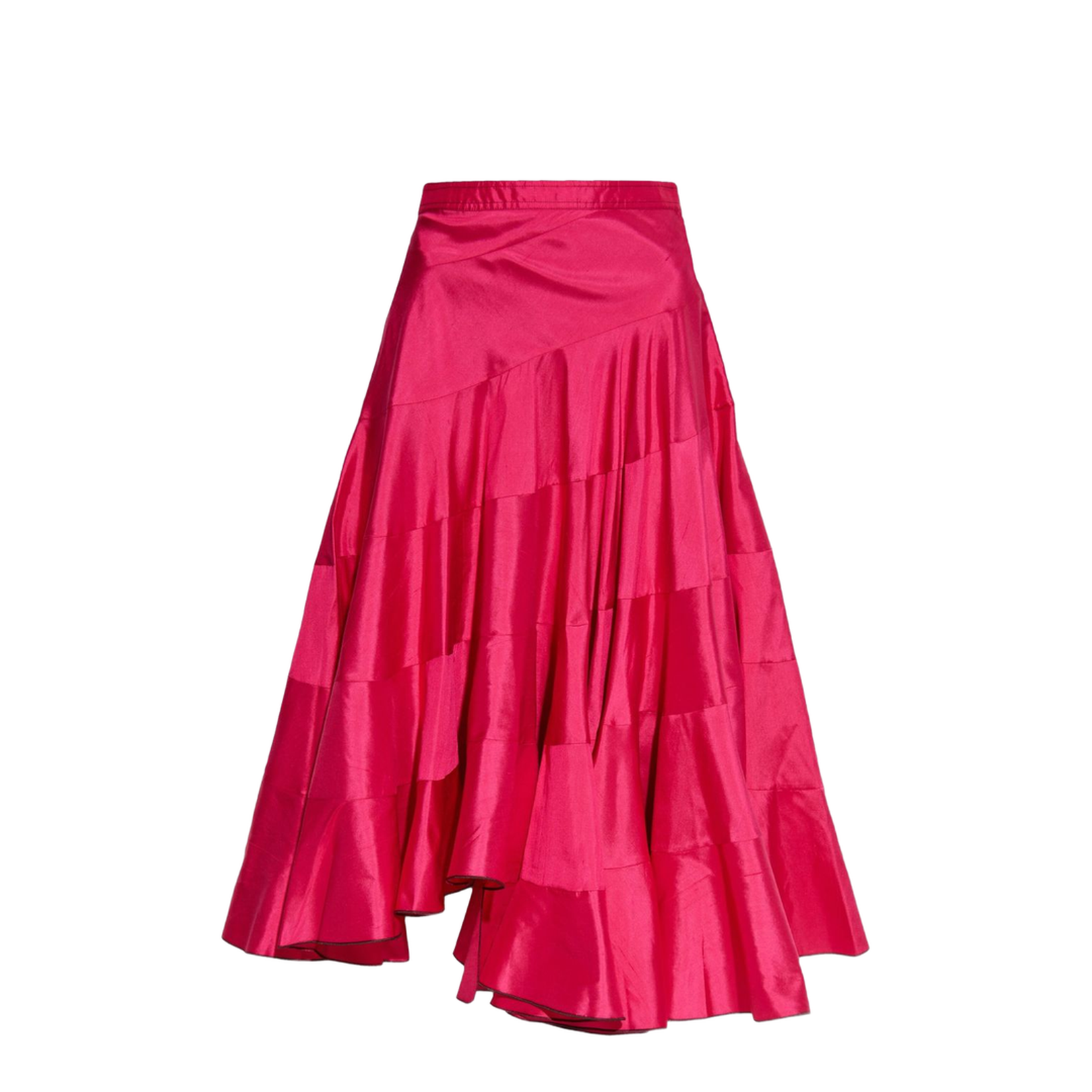 Silk Flared Midi Skirt - Image 1