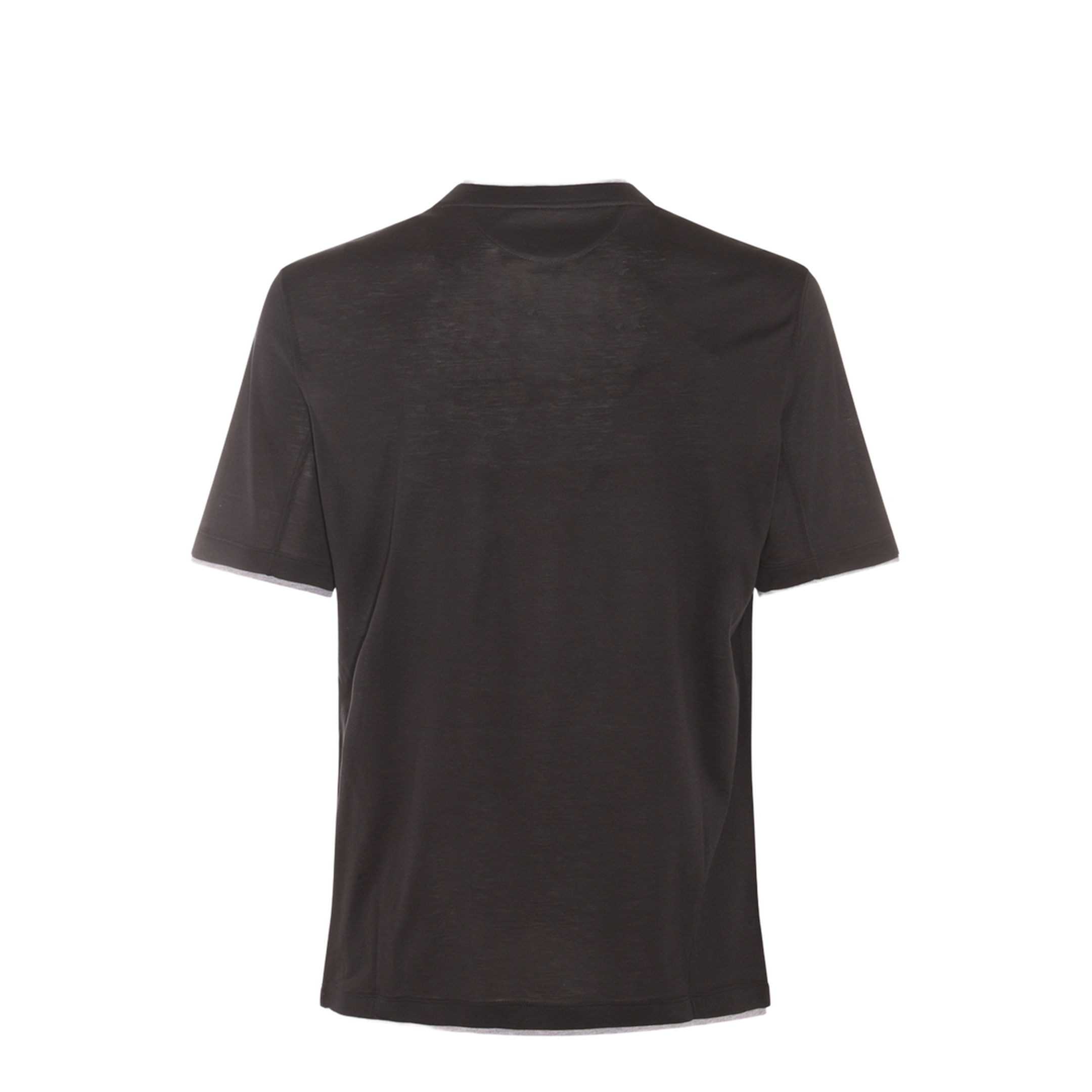 Layered-Effect Silk-Cotton T-Shirt - Image 4