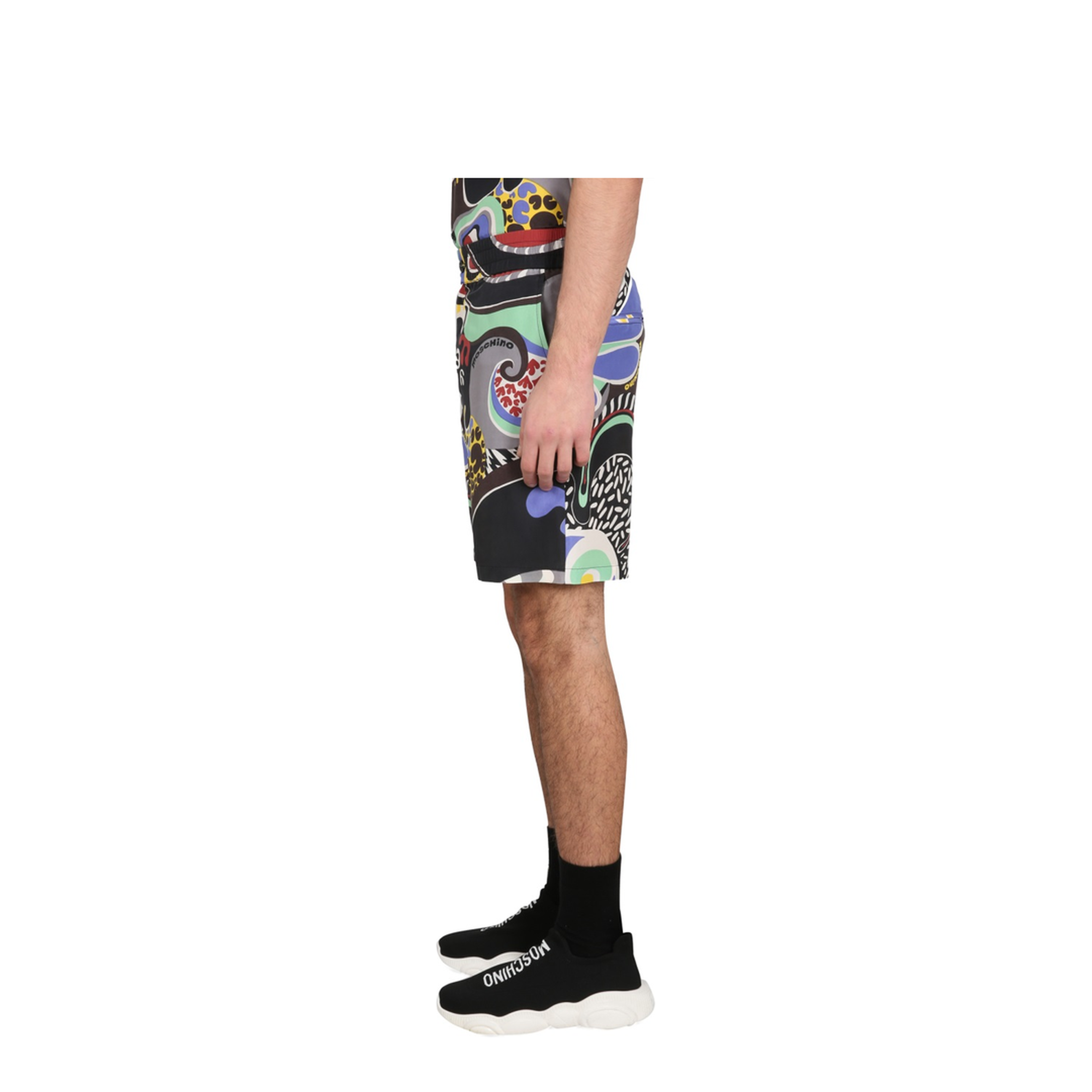 Psychedelic Print Bermuda Shorts - Image 3