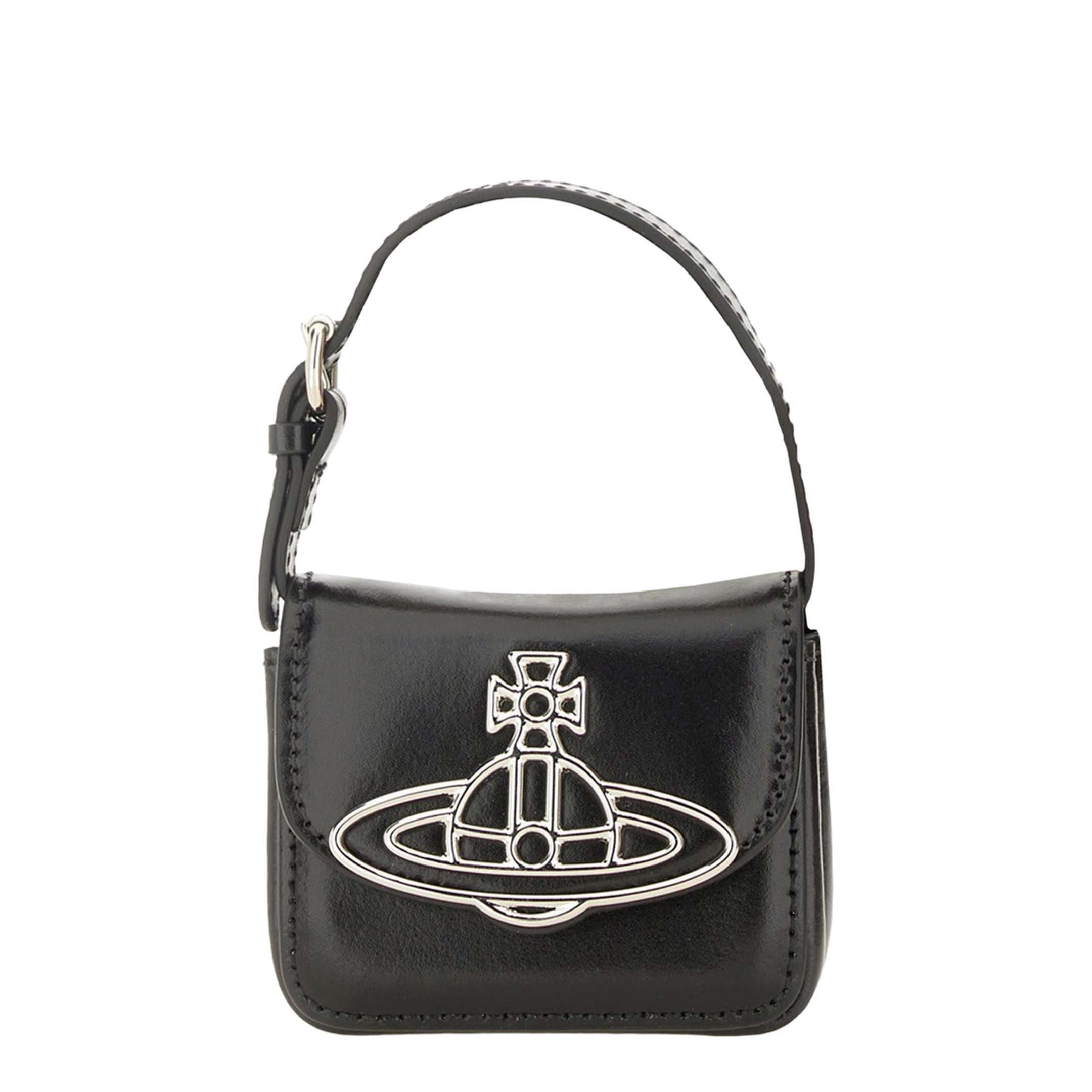 Linda Mini Leather Handbag - Black - Image 1