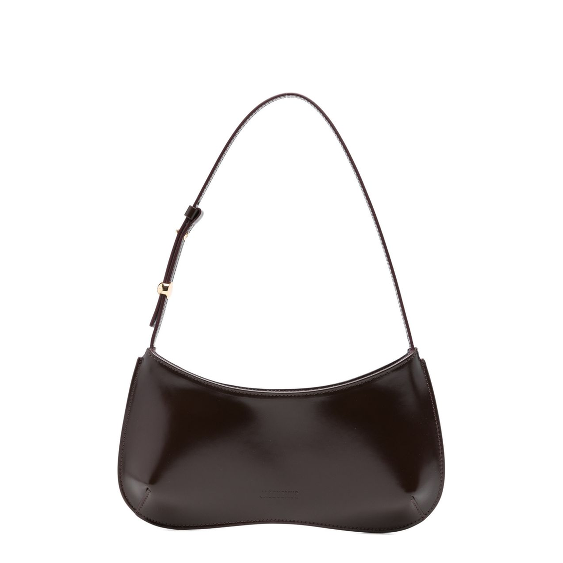 Le Bisou Medium Calf Leather Shoulder Bag - Bordeaux (Dark Burgundy) - Image 1
