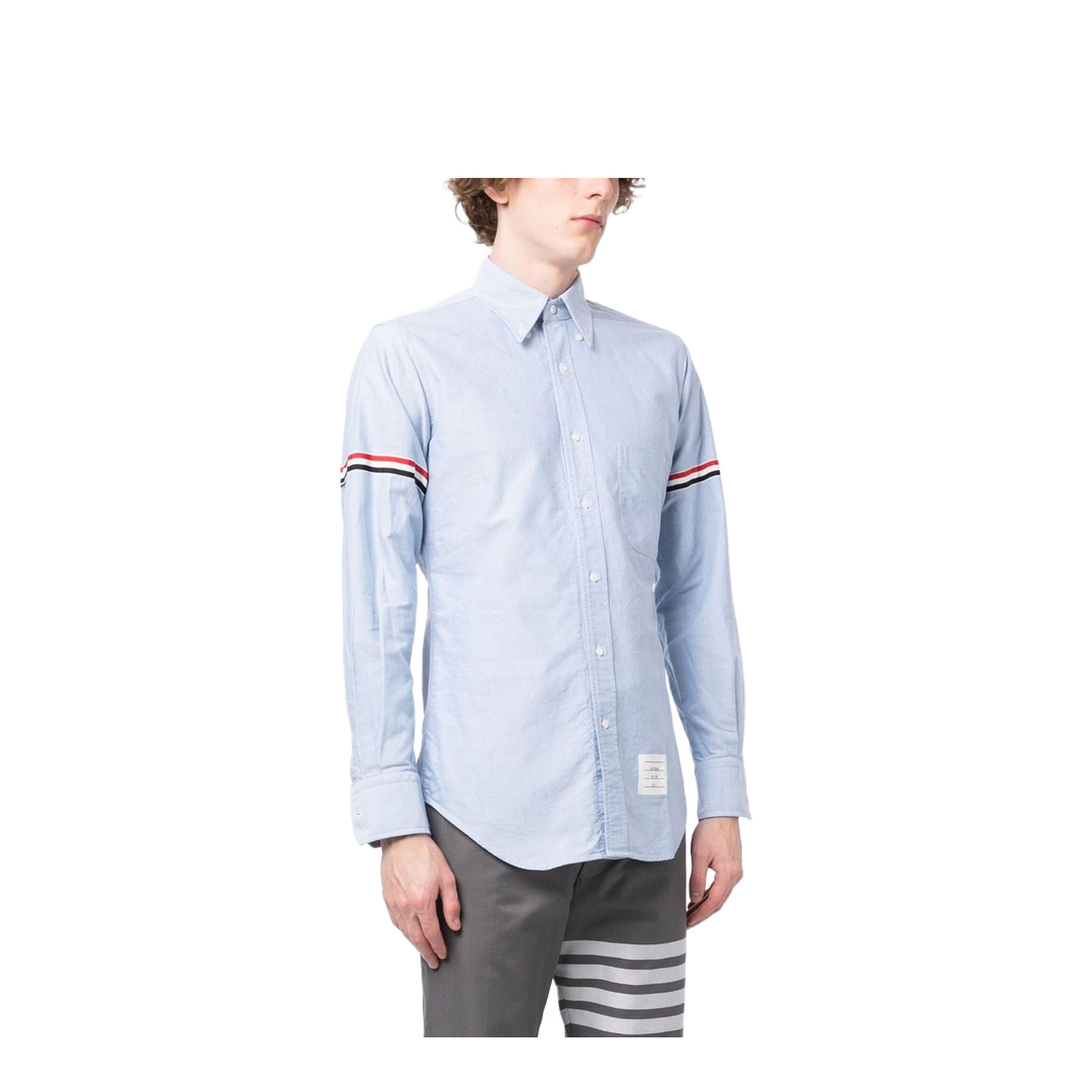 Oxford Classic Armband Shirt - Light Blue - Image 4