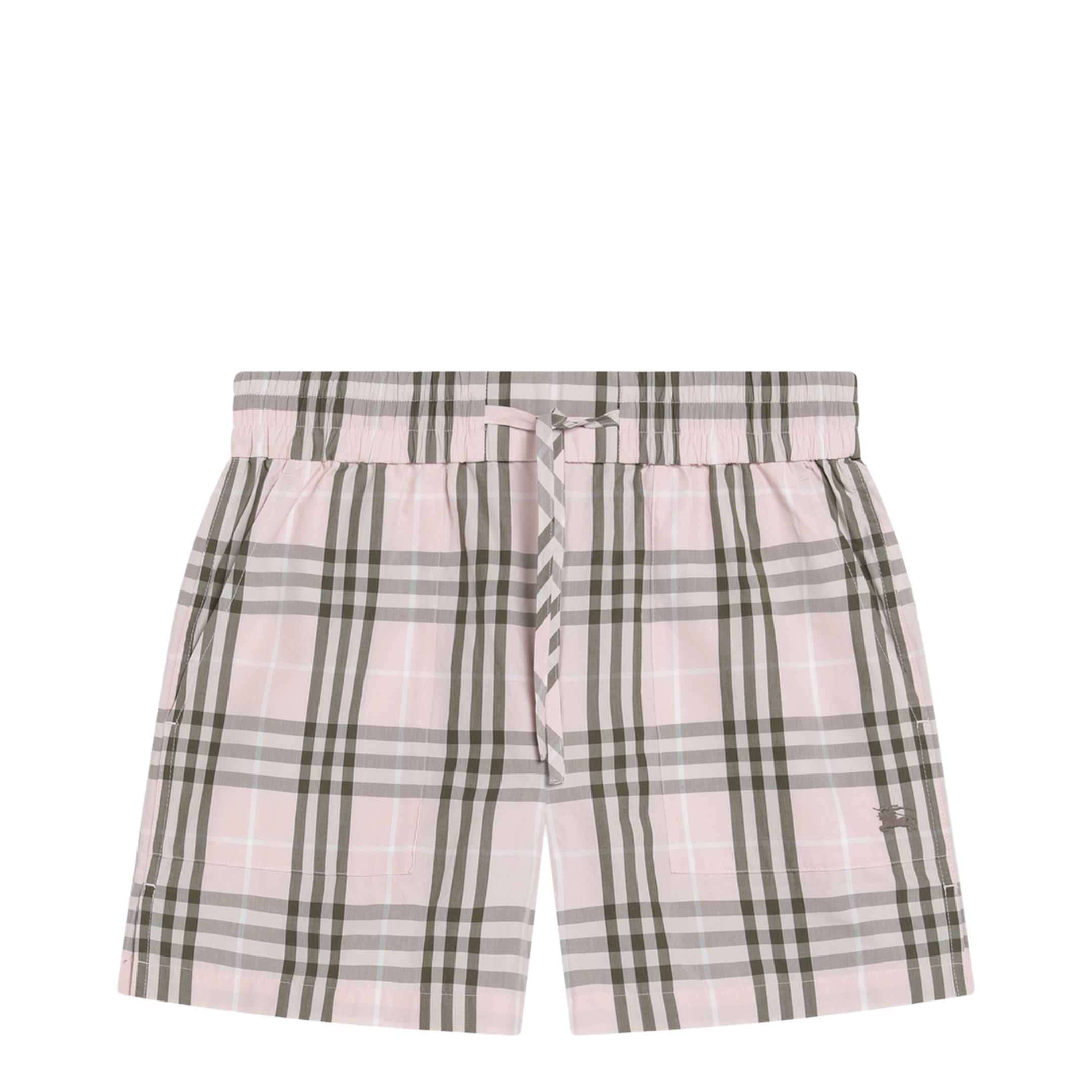Pink Mallow Check Pattern Shorts - Image 1