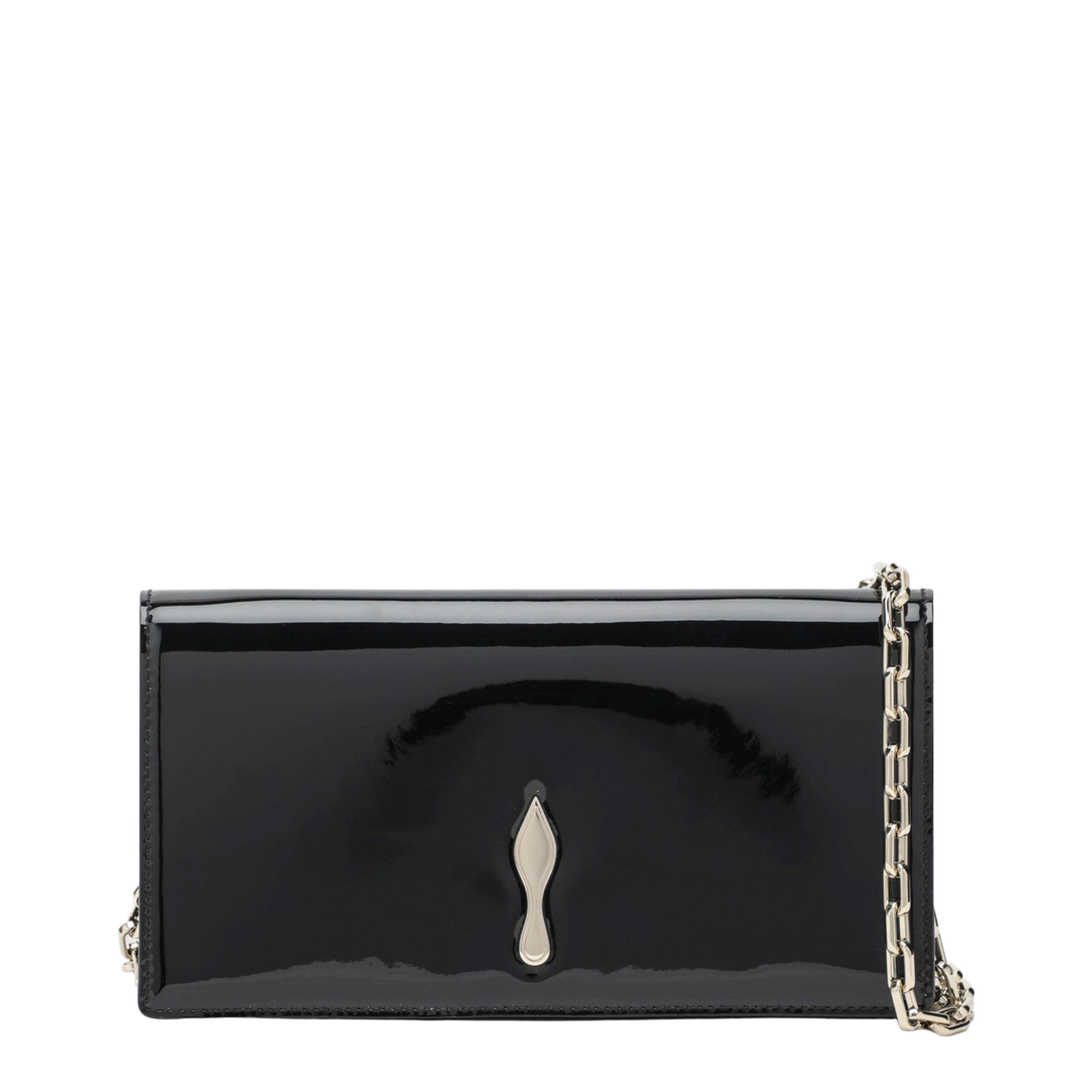 Bettina Patent Calf Leather Clutch - Black - Image 1