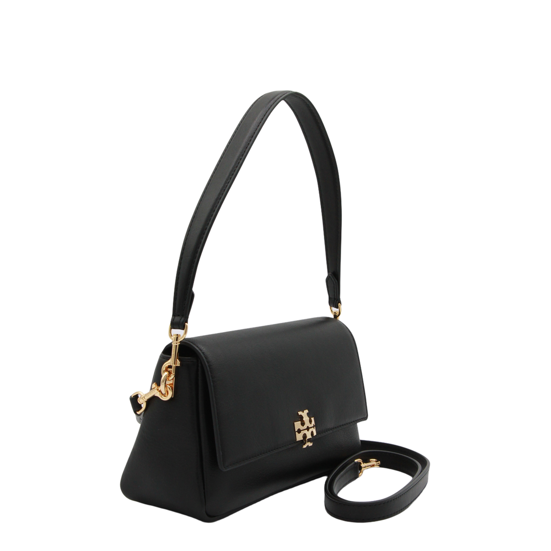 Charlie Small Calf Leather Shoulder Bag - Black - Image 6