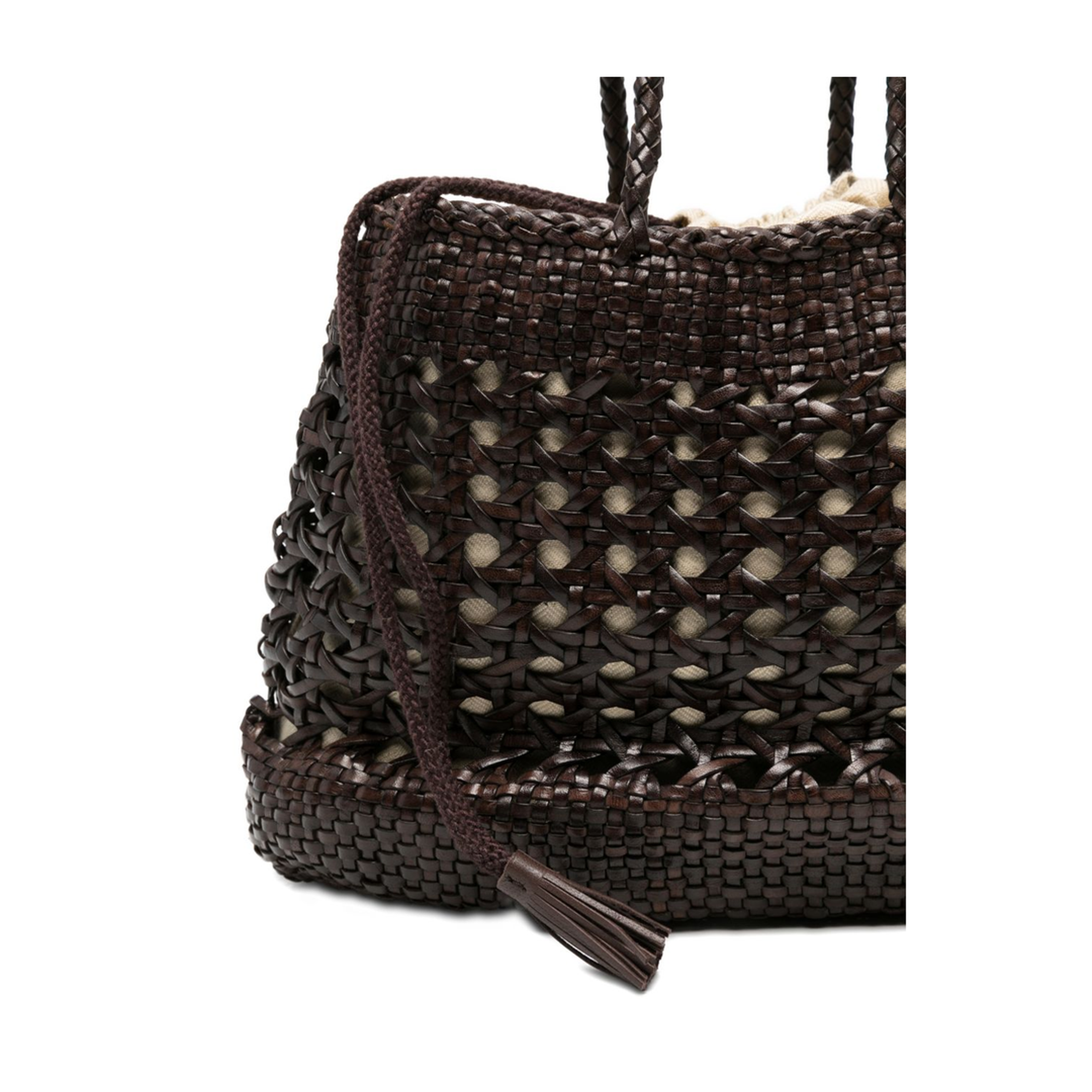 Calf Leather Tote - Dark Brown - Image 3