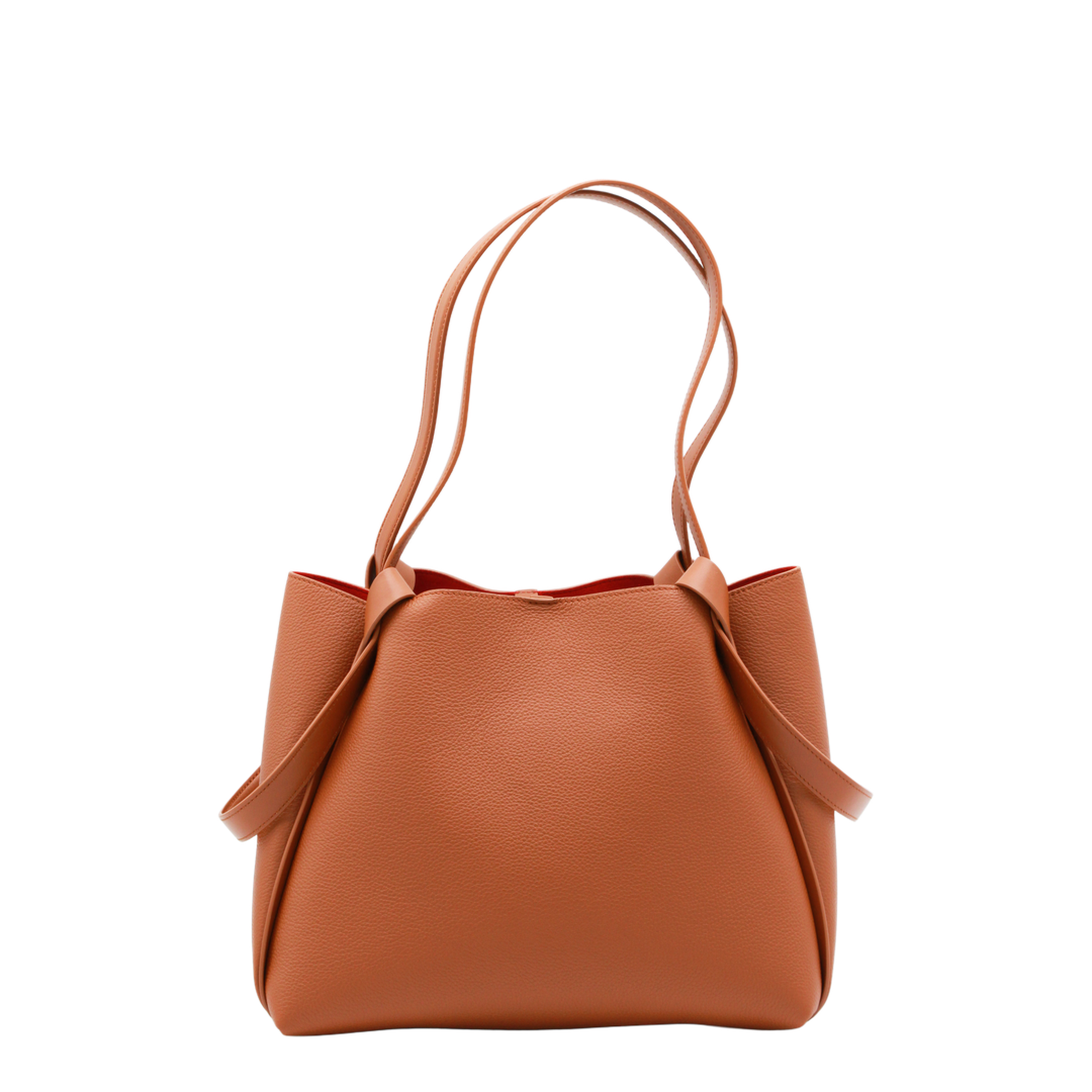 Bettina Small Grained Calf Leather Tote - Cuoio - Image 6