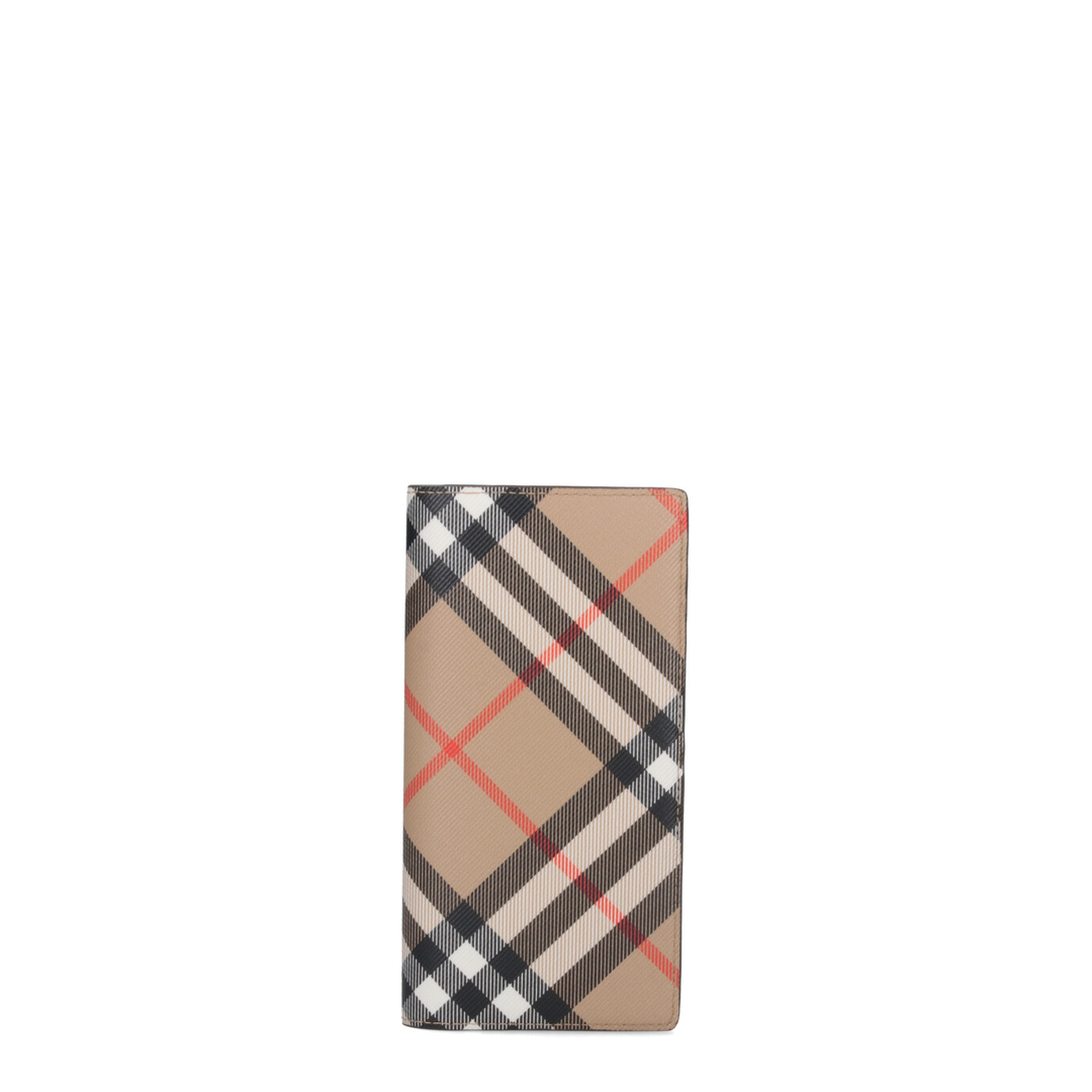 Check Coated Canvas Continental Wallet - Archive Beige / Sand (A2021) - Image 5