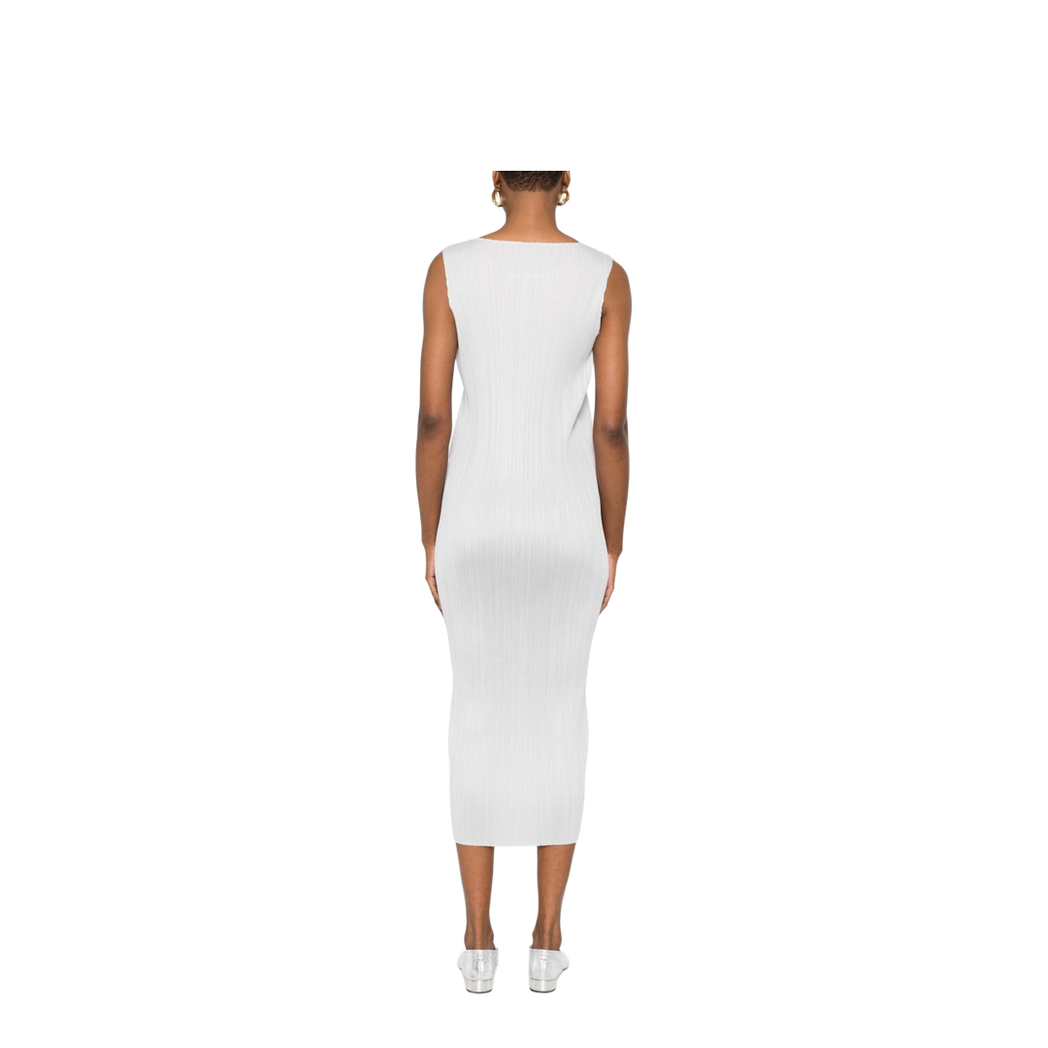 Pleated Long Dress - Image 5