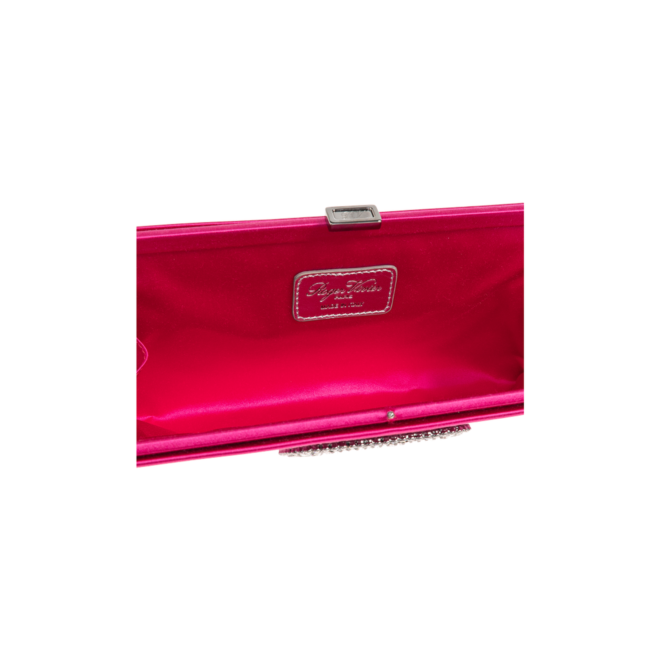 Pilgrim Silk-Blend Satin Clutch - Rosé - Image 5