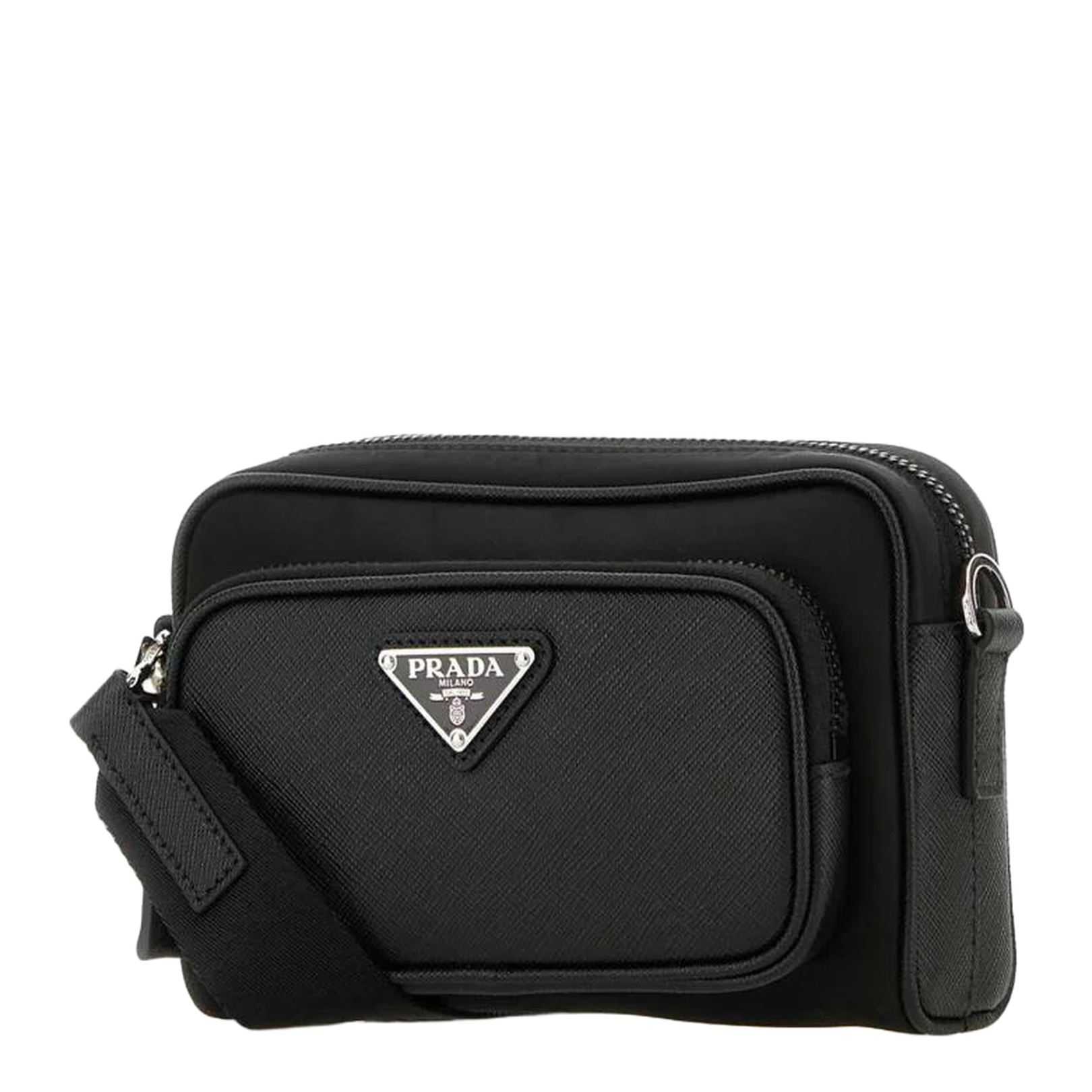 Re-Nylon Small Nylon Crossbody - Black - Image 2