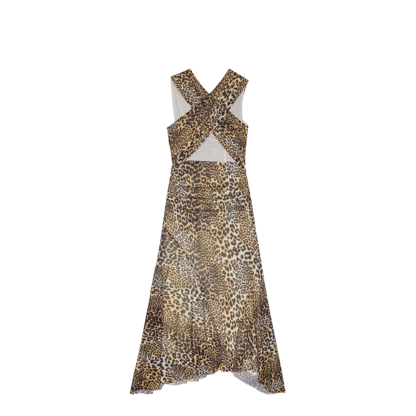 Asymmetric Hem V-Neck Top - Image 2