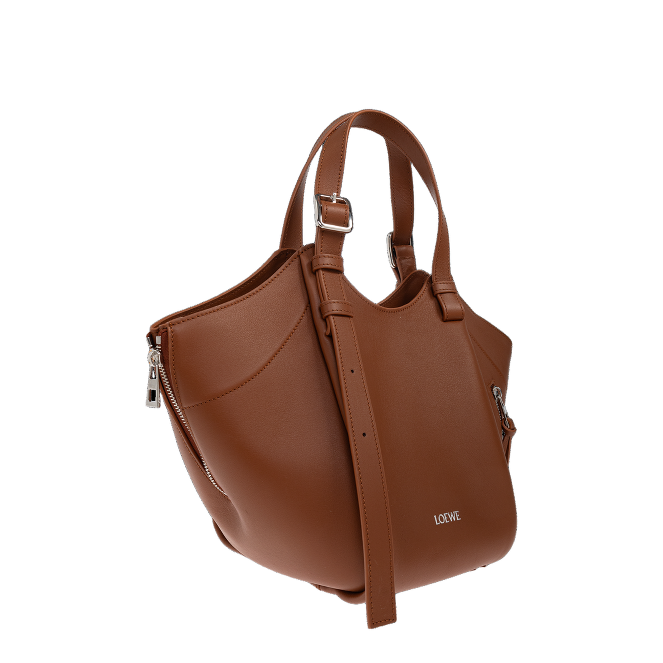 Hammock Flip Medium Shoulder Bag - Brown - Image 4