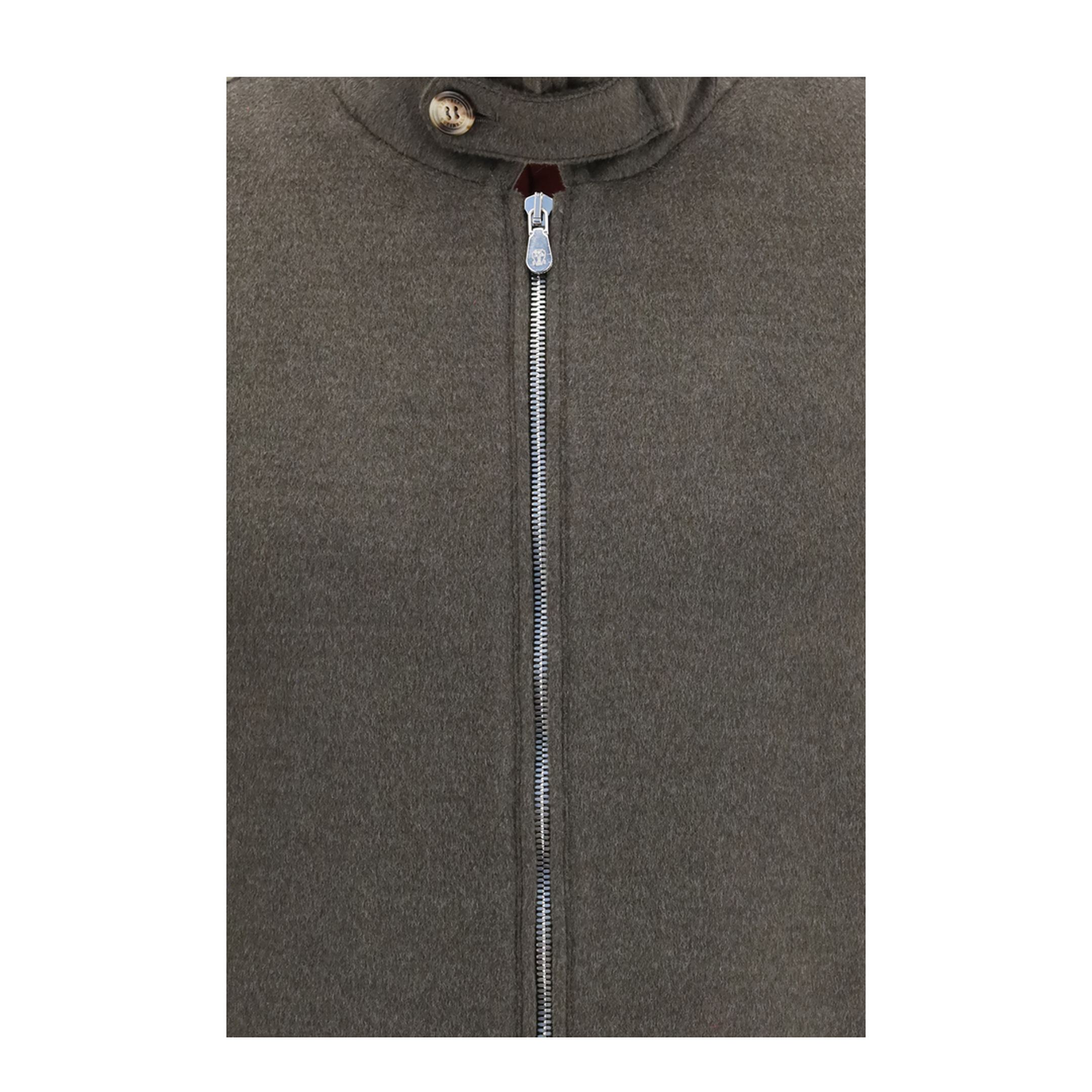 Wool Zip Jacket with High Collar - Image 3